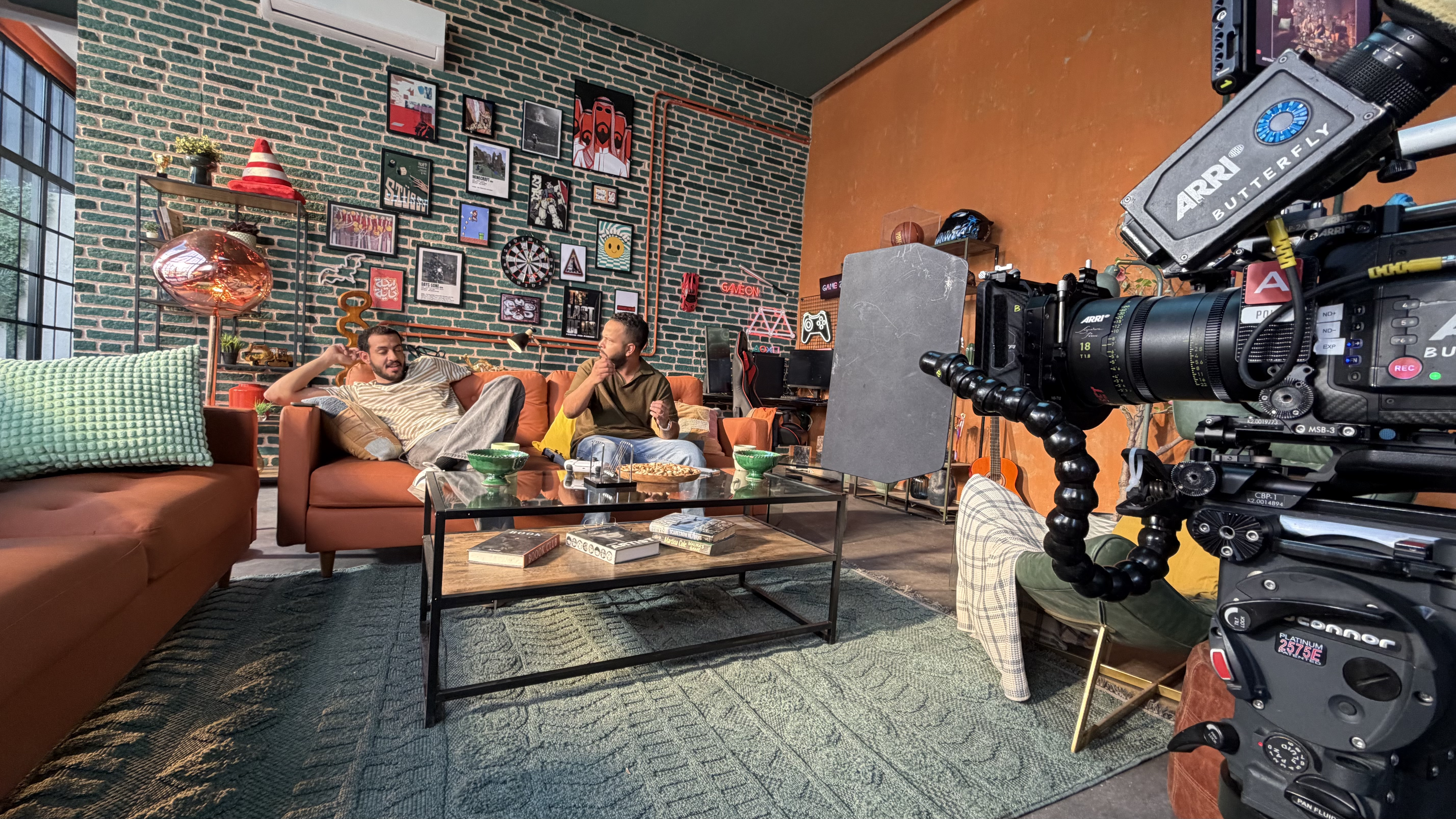 stills from the filming stage
