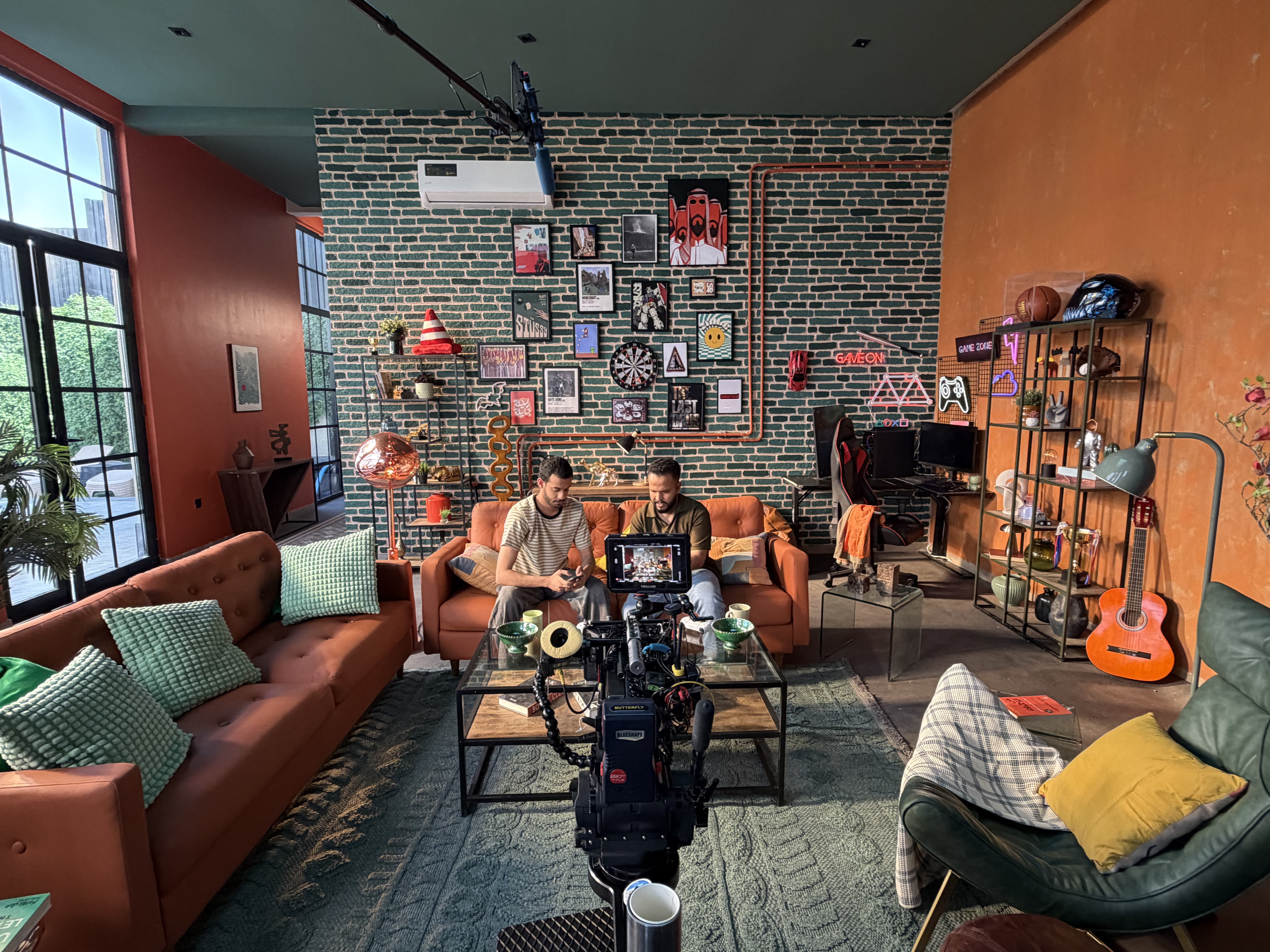 stills from the filming stage