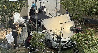 stills from the filming stage