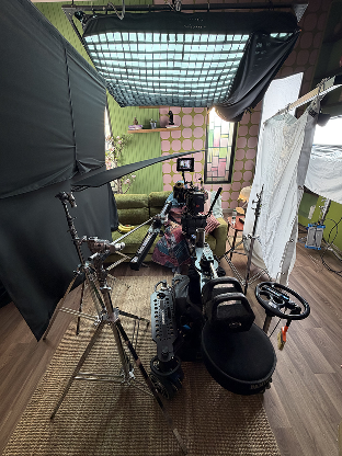 stills from the filming stage