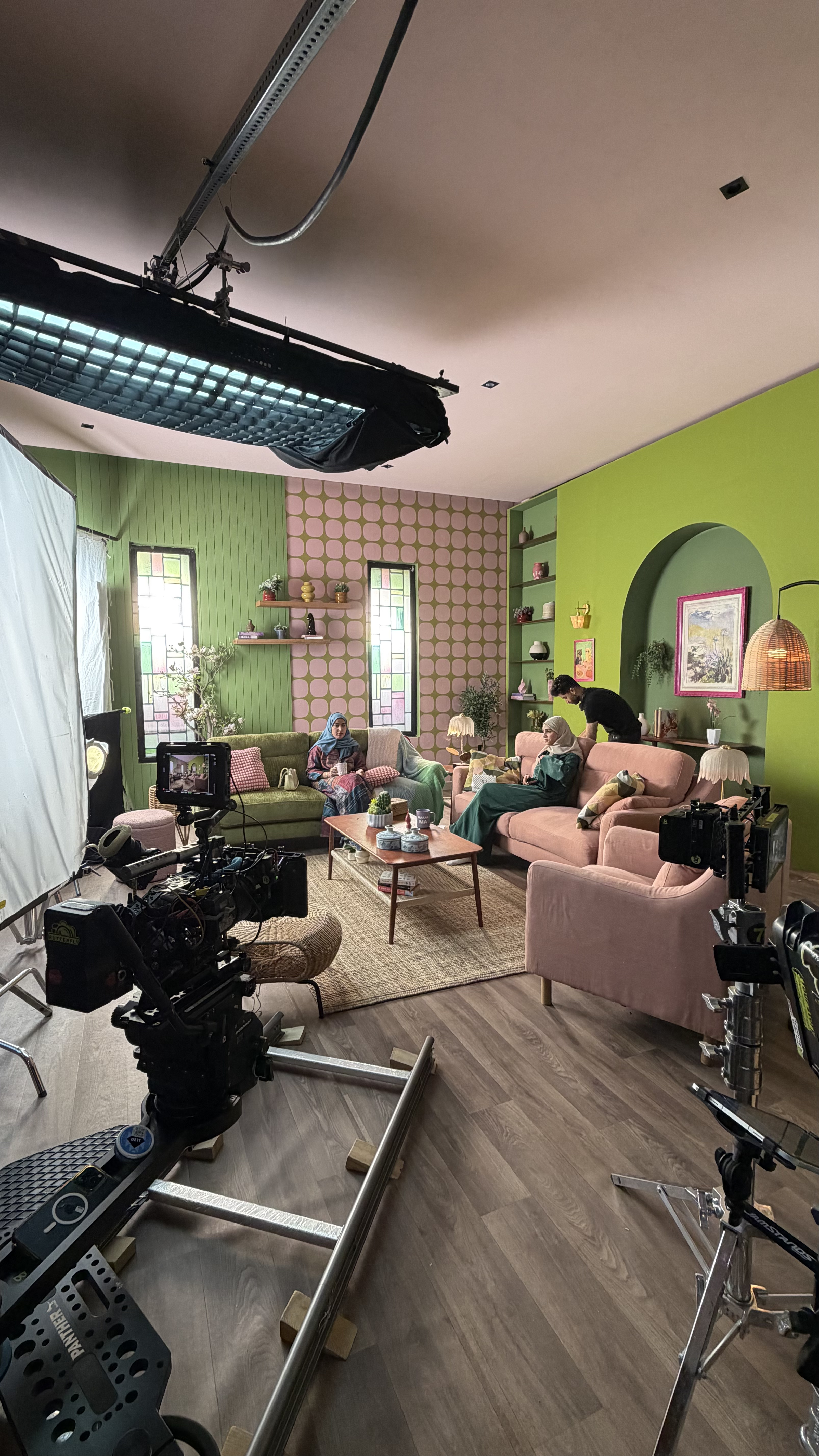 stills from the filming stage
