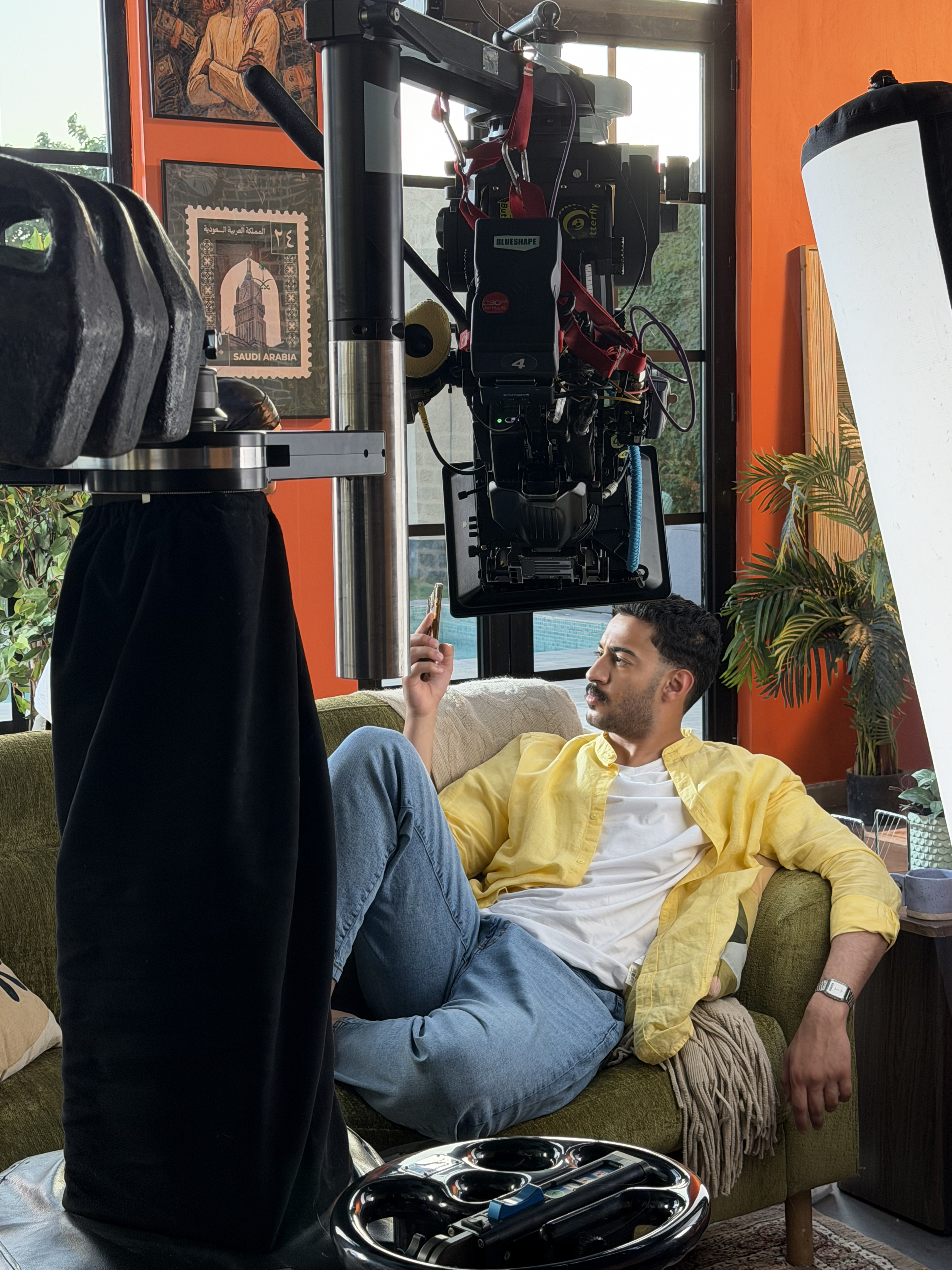stills from the filming stage