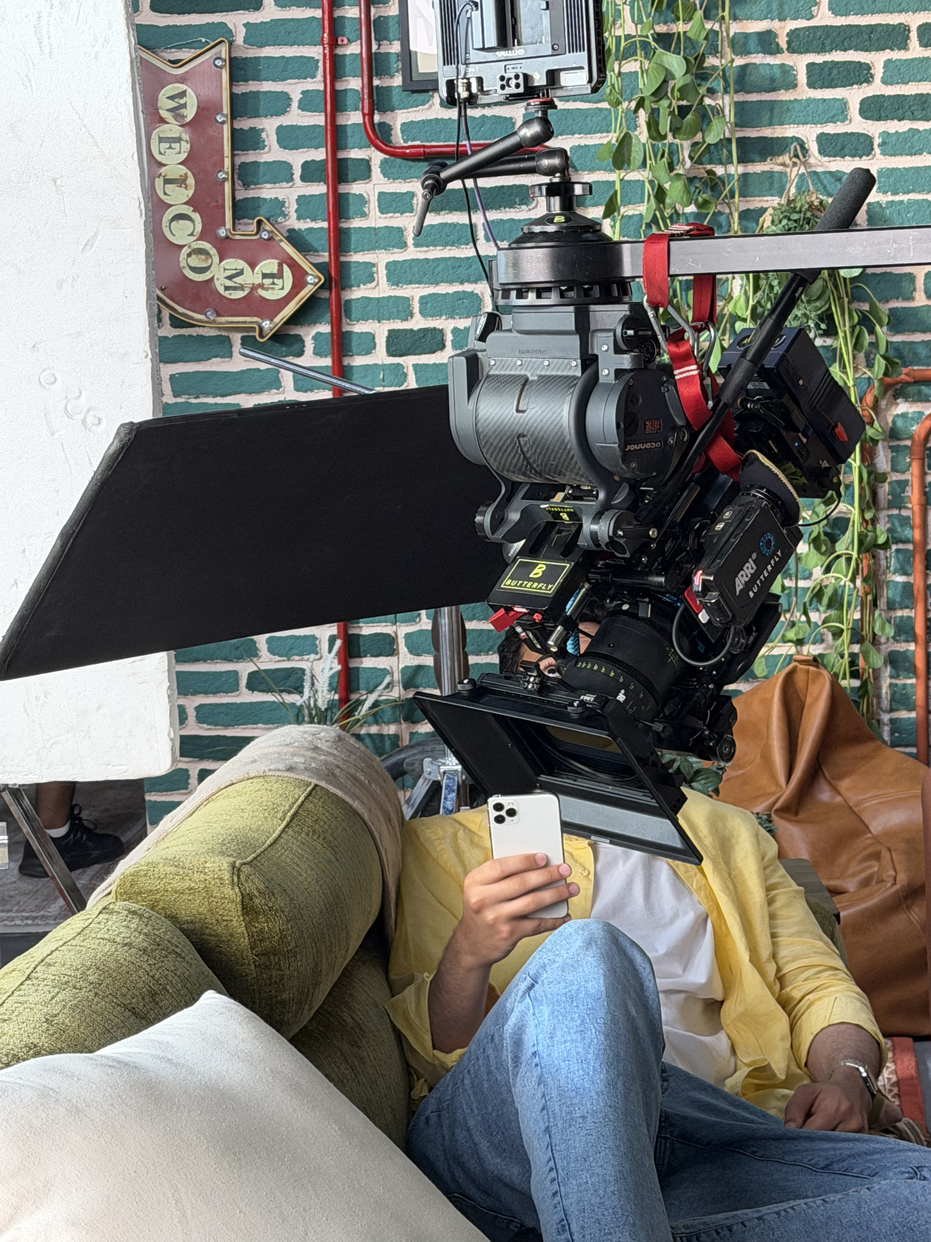 stills from the filming stage