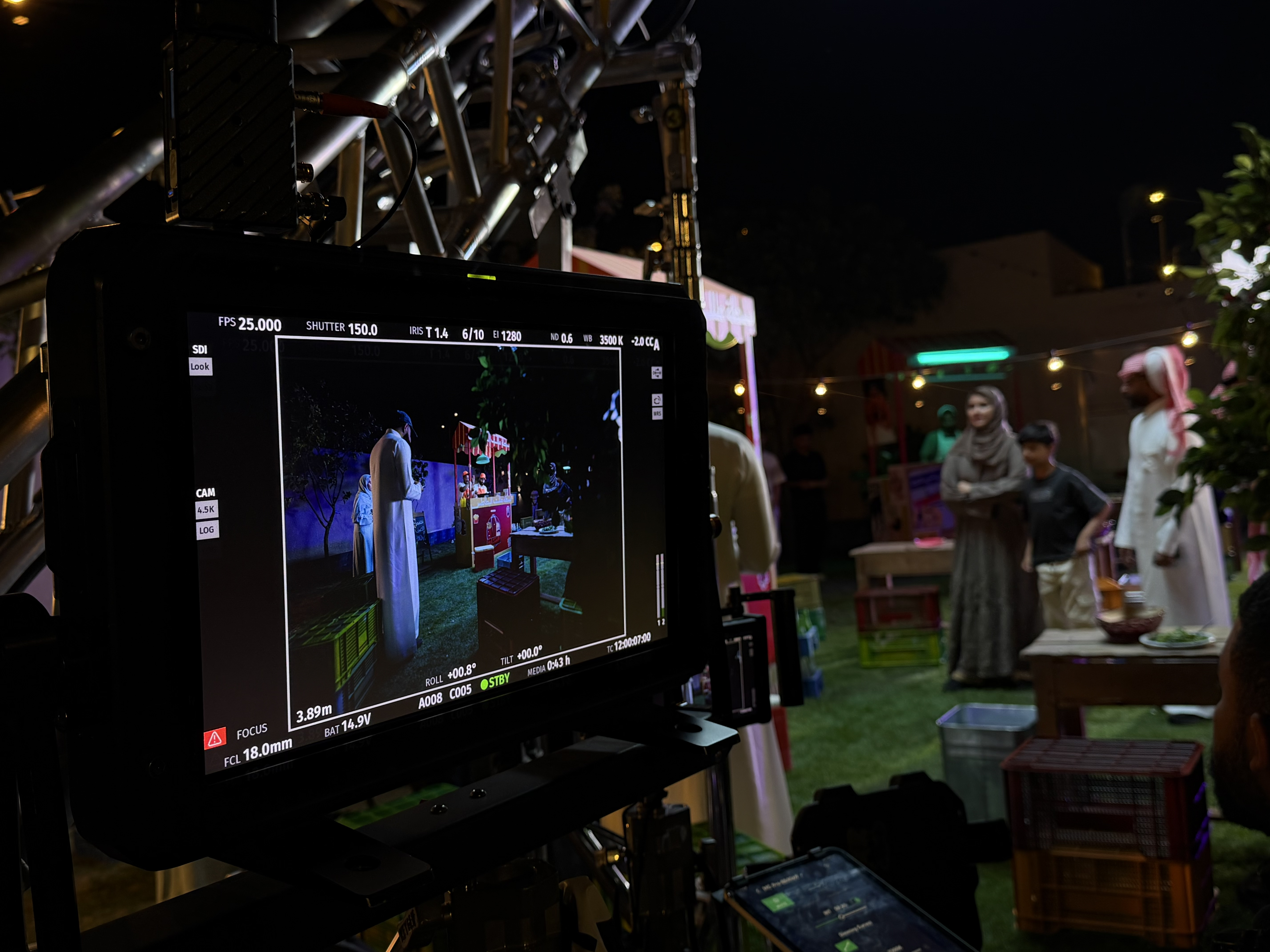 stills from the filming stage
