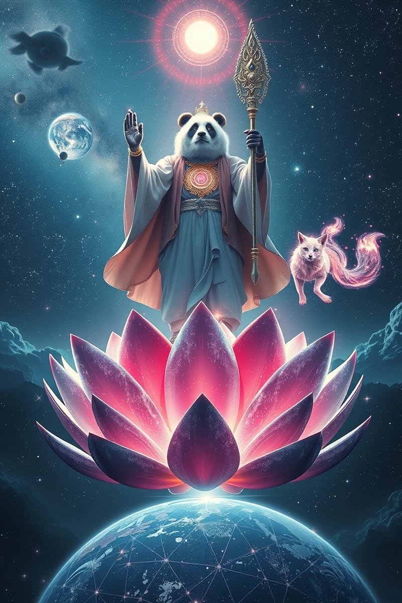 Shanti Panda: The Cyberpunk Quantum Holosophy Monk