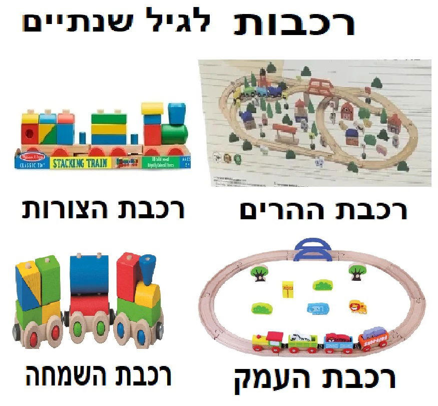 רכבות לגיל שנתיים