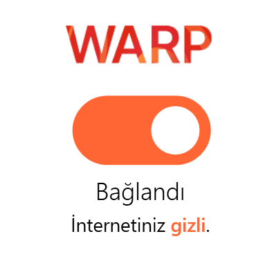 1.1.1.1 CloudFlare Warp çalışmıyorsa.