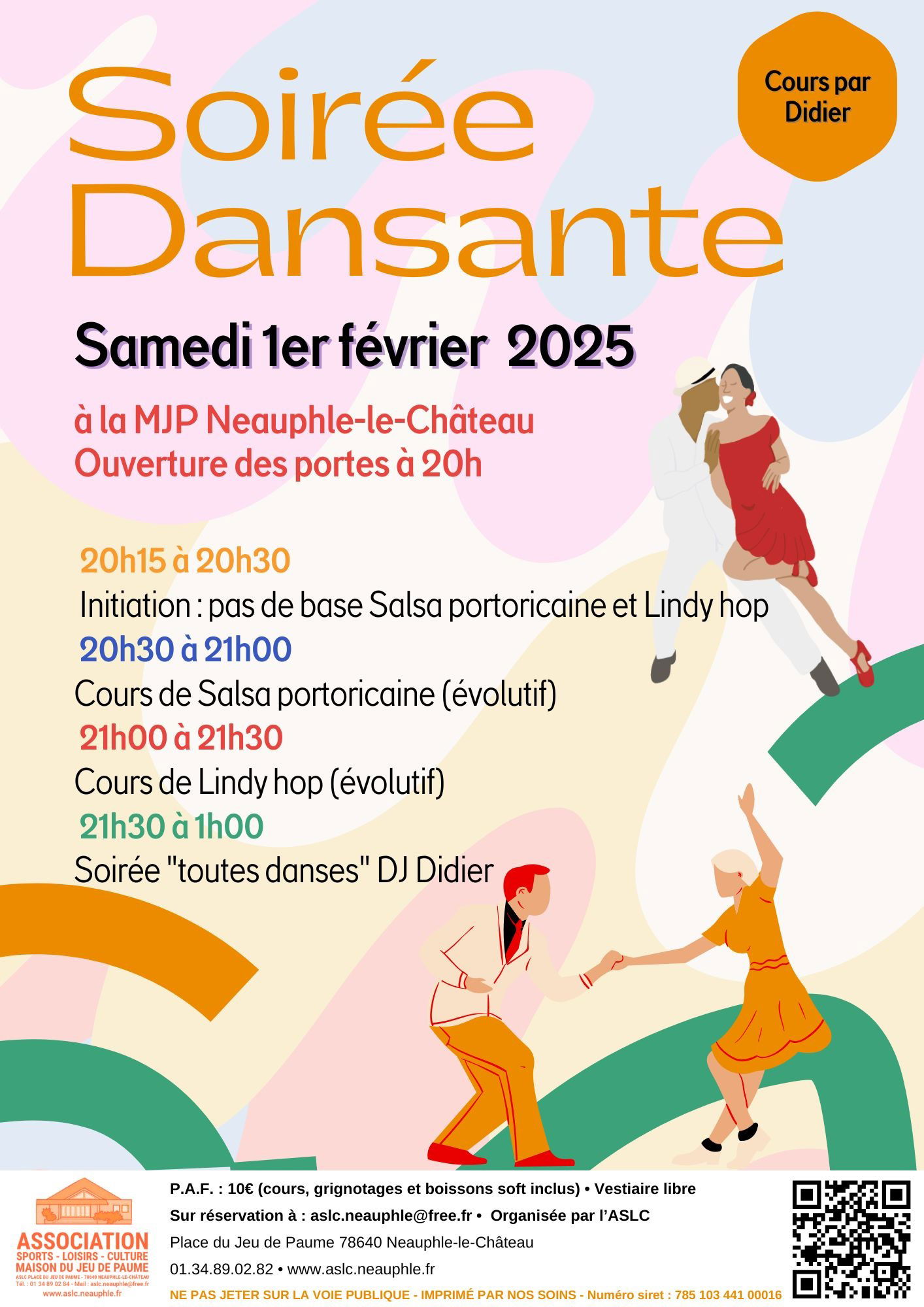 Samedi 1er février : soirée dansante