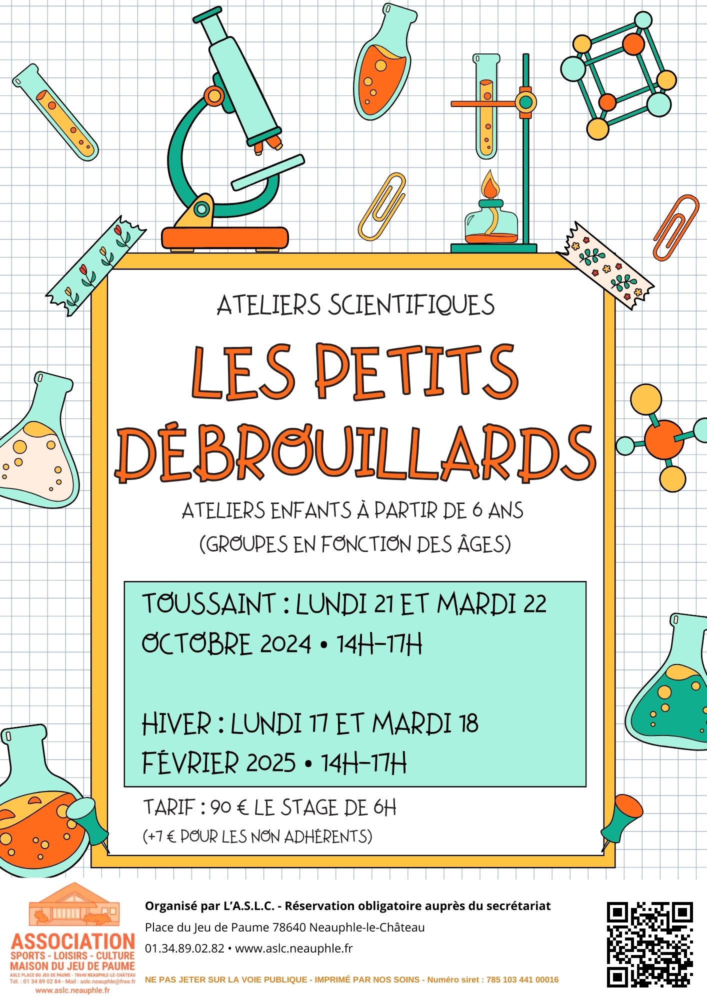 Lundi 17 et mardi 18 février : Atelier Petits scientifiques