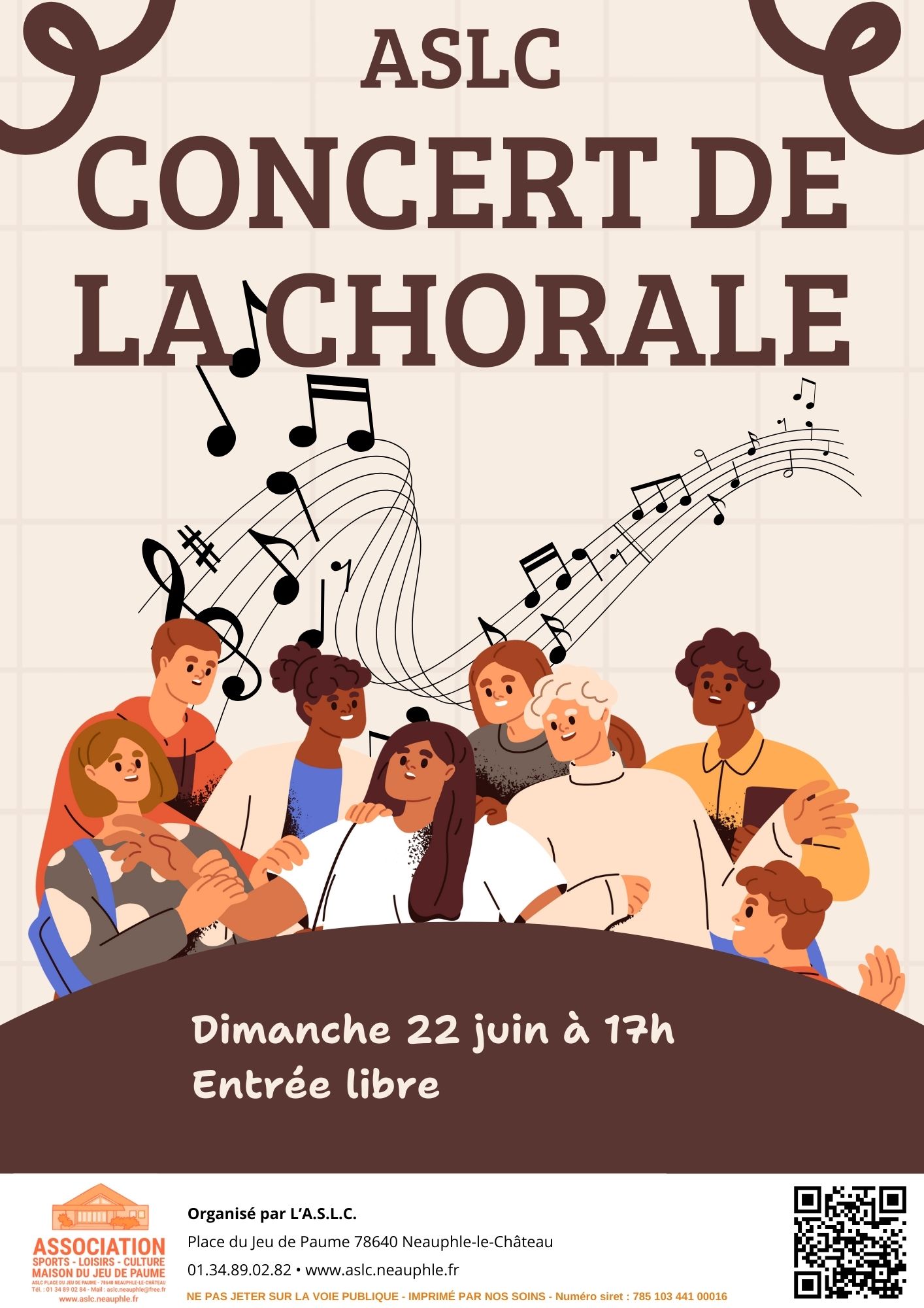 Dimanche 22 juin 17h concert de la chorale