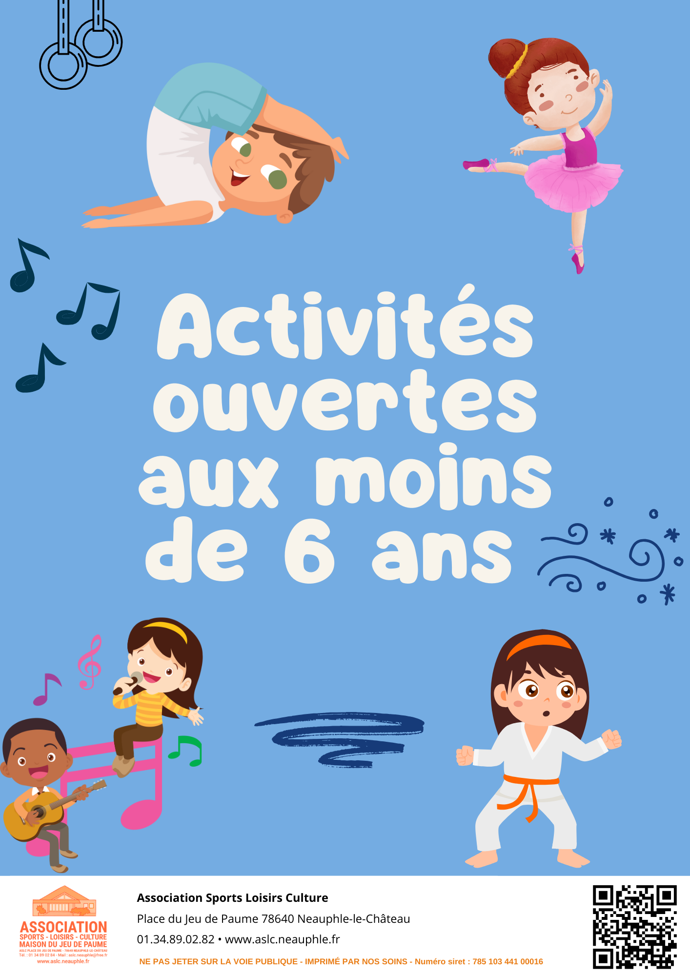 Les activités ouvertes aux plus petits