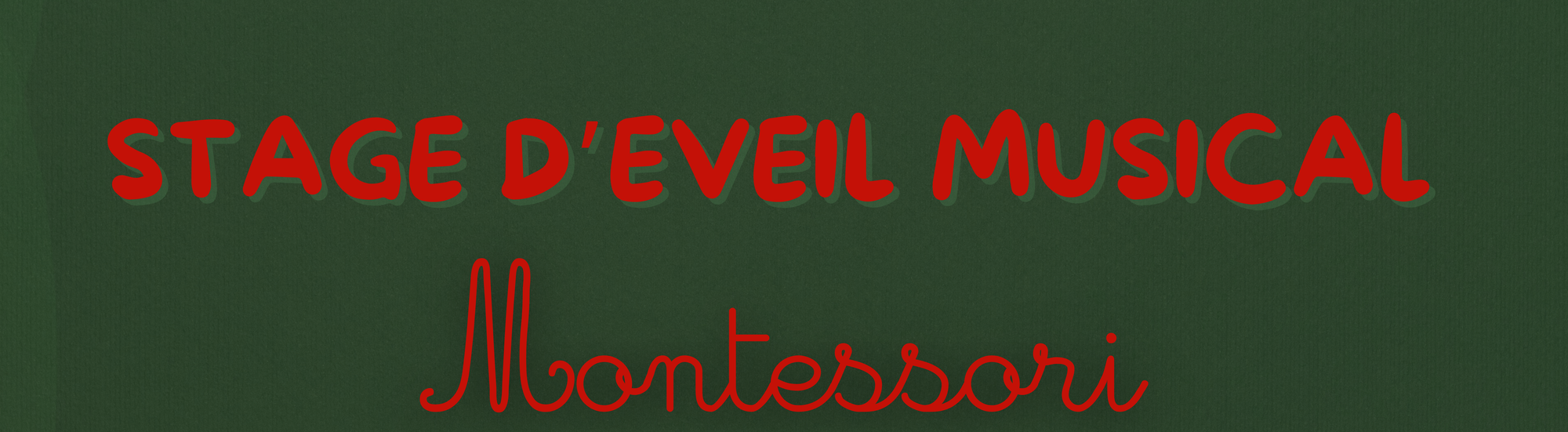 Stage d'Eveil Musical Montessori