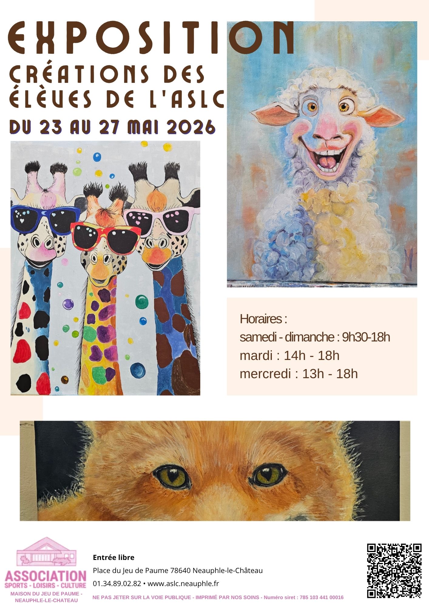 Exposition - Dessin Peinture Sculpture