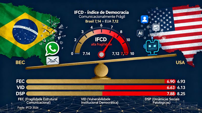 A democracia brasileira é mais frágil que a americana? O que diz o IFCD