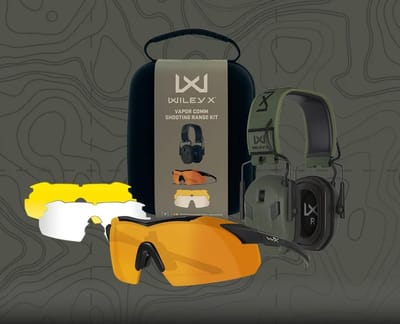 Wiley X משיקה את ערכת הקליעה המוגבלת: WX VAPOR COMM Shooting Range Kit שיתוף פעולה בלעדי עם EARMOR