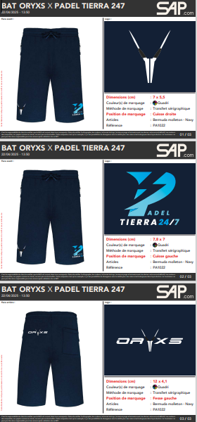 Short Padel Club Tierra 247