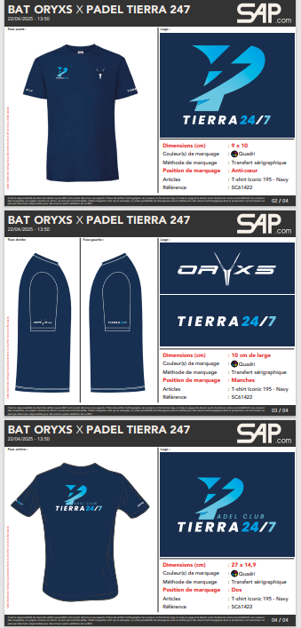 T-shirt Padel Club Tierra 247