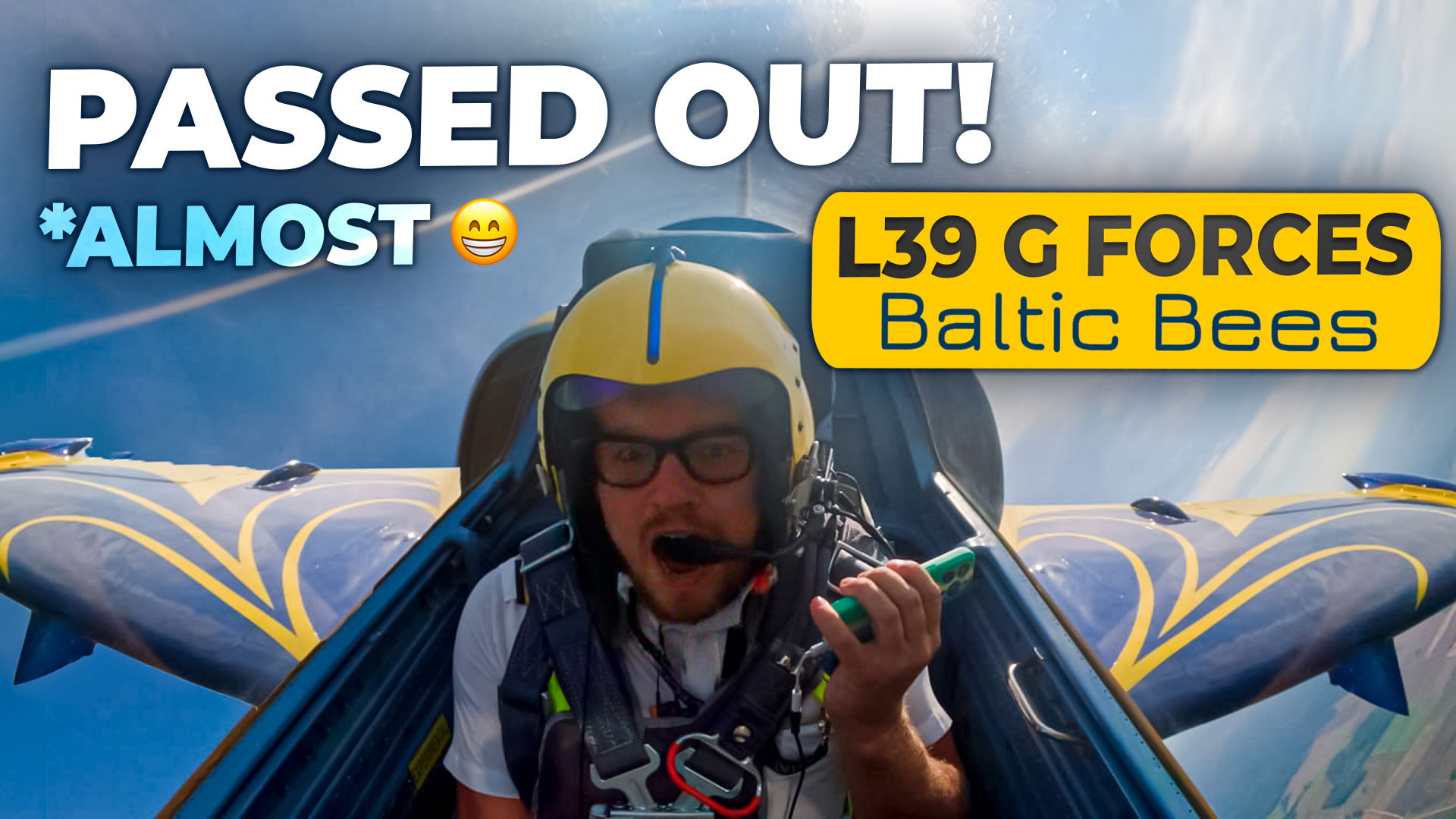 🎬 NEW VIDEO on YouTube! “I ALMOST BLACKED OUT! | L-39 Aerobatics with Baltic Bees”