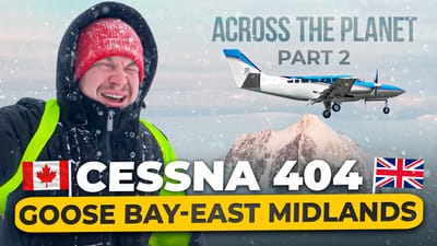 CESSNA 404. Across the Planet. Part 2: Crossing the Atlantic.
