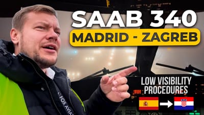 New Video on our YouTube Channel!SAAB 340 Low Visibility Procedures | Madrid to Zagreb