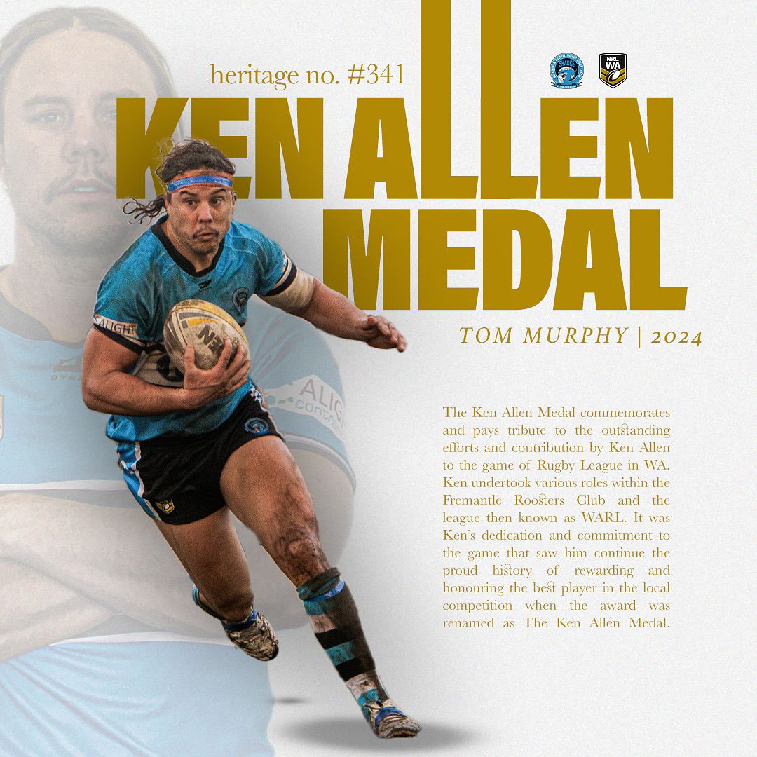 Player-Coach Tom Murphy wins Ken Allen Medal