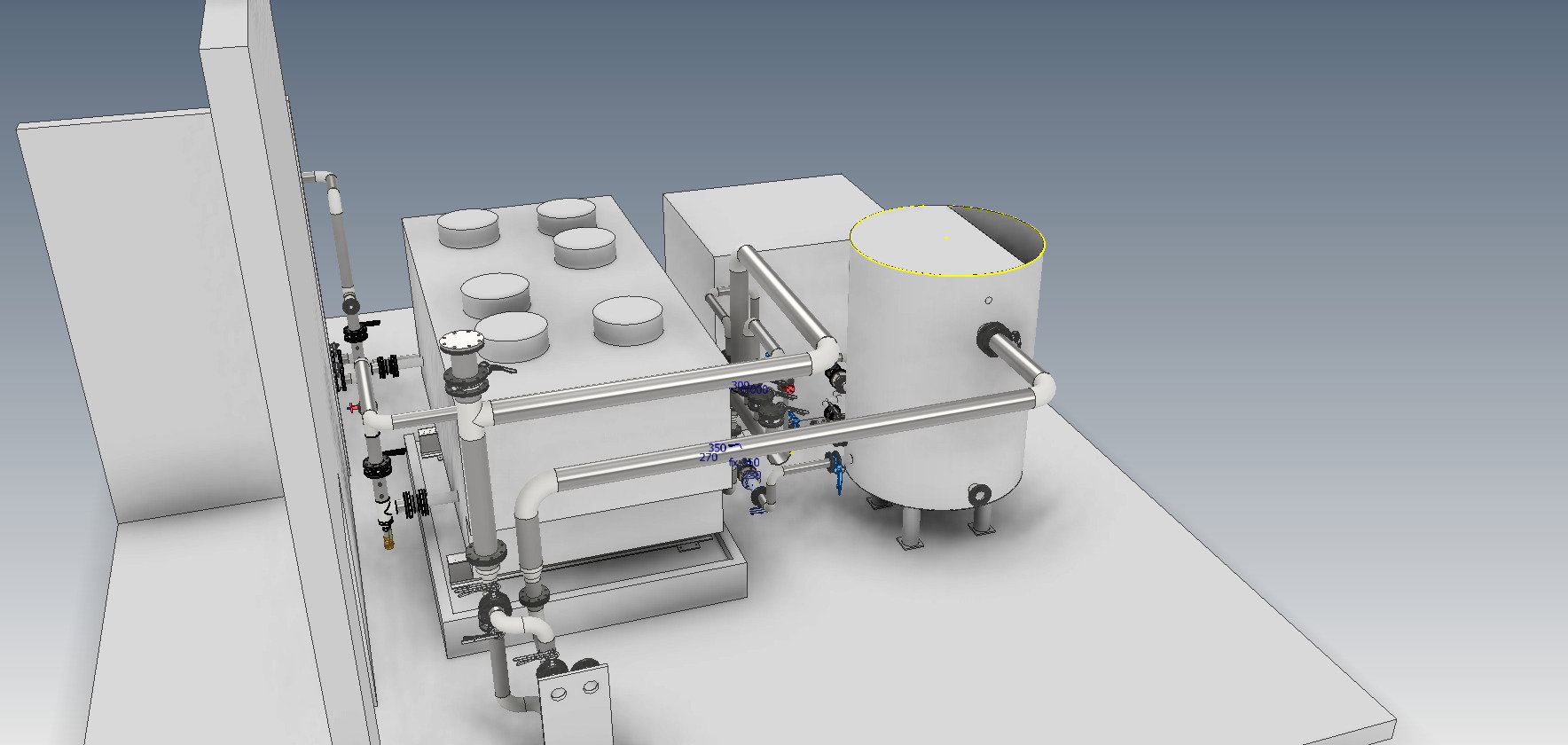 Demontage einer Altanlage sowie Herstellung und Montage neuer Rohrleitungen inkl. Kältemaschine