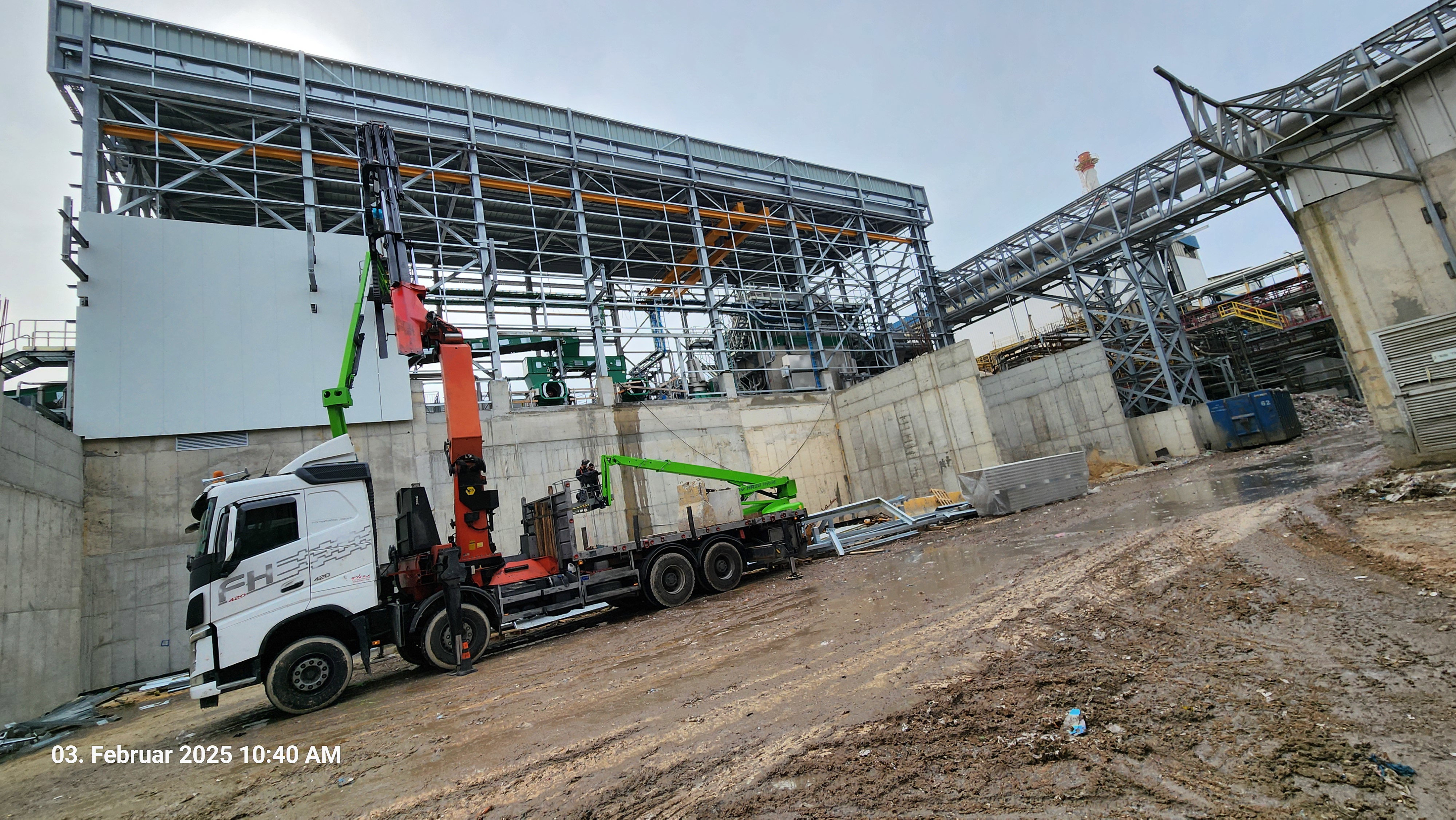 Installation von Rohrleitungen mit Durchmessern von 8 Zoll bis 24 Zoll