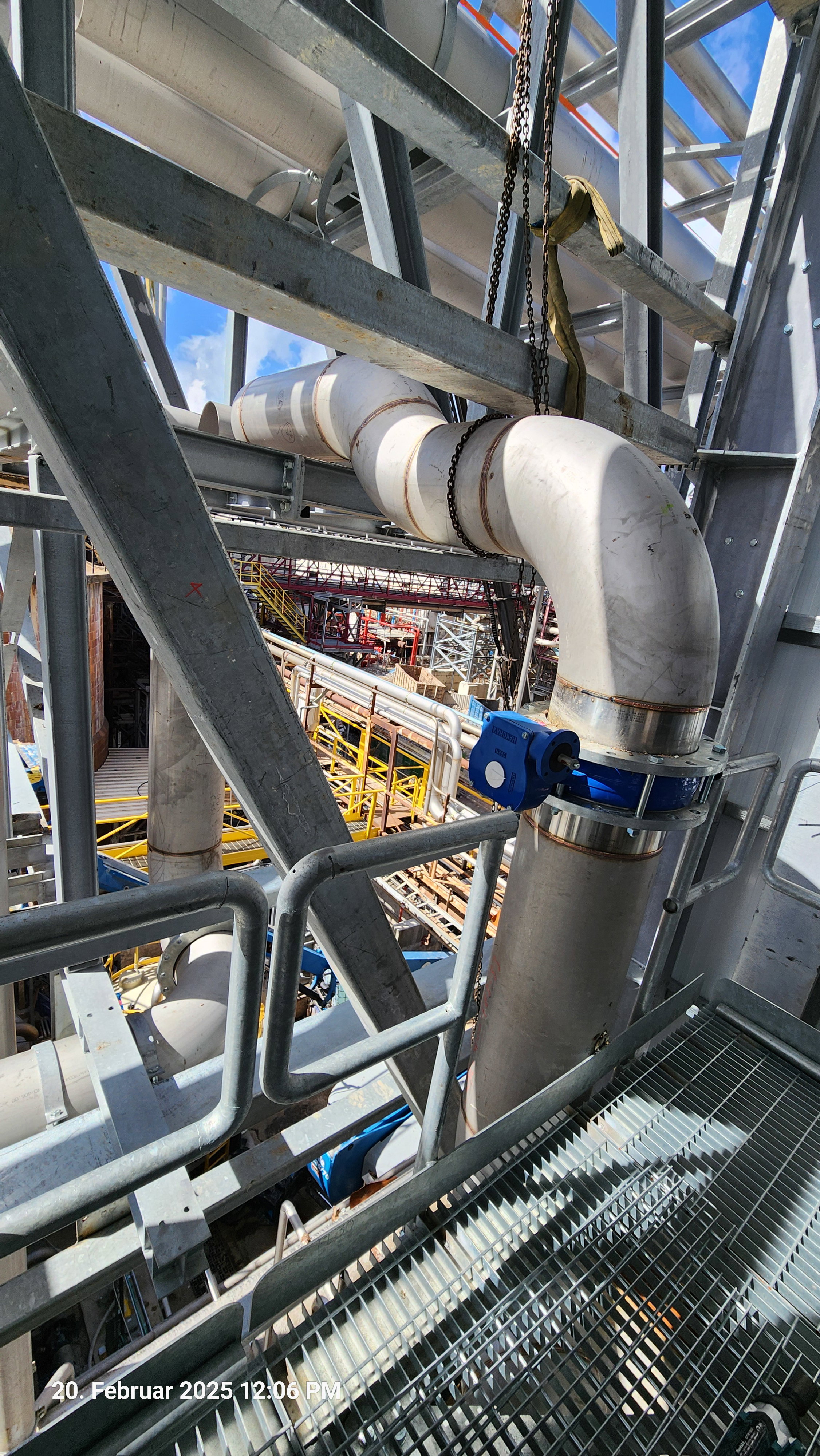 Installation von Rohrleitungen mit Durchmessern von 8 Zoll bis 24 Zoll