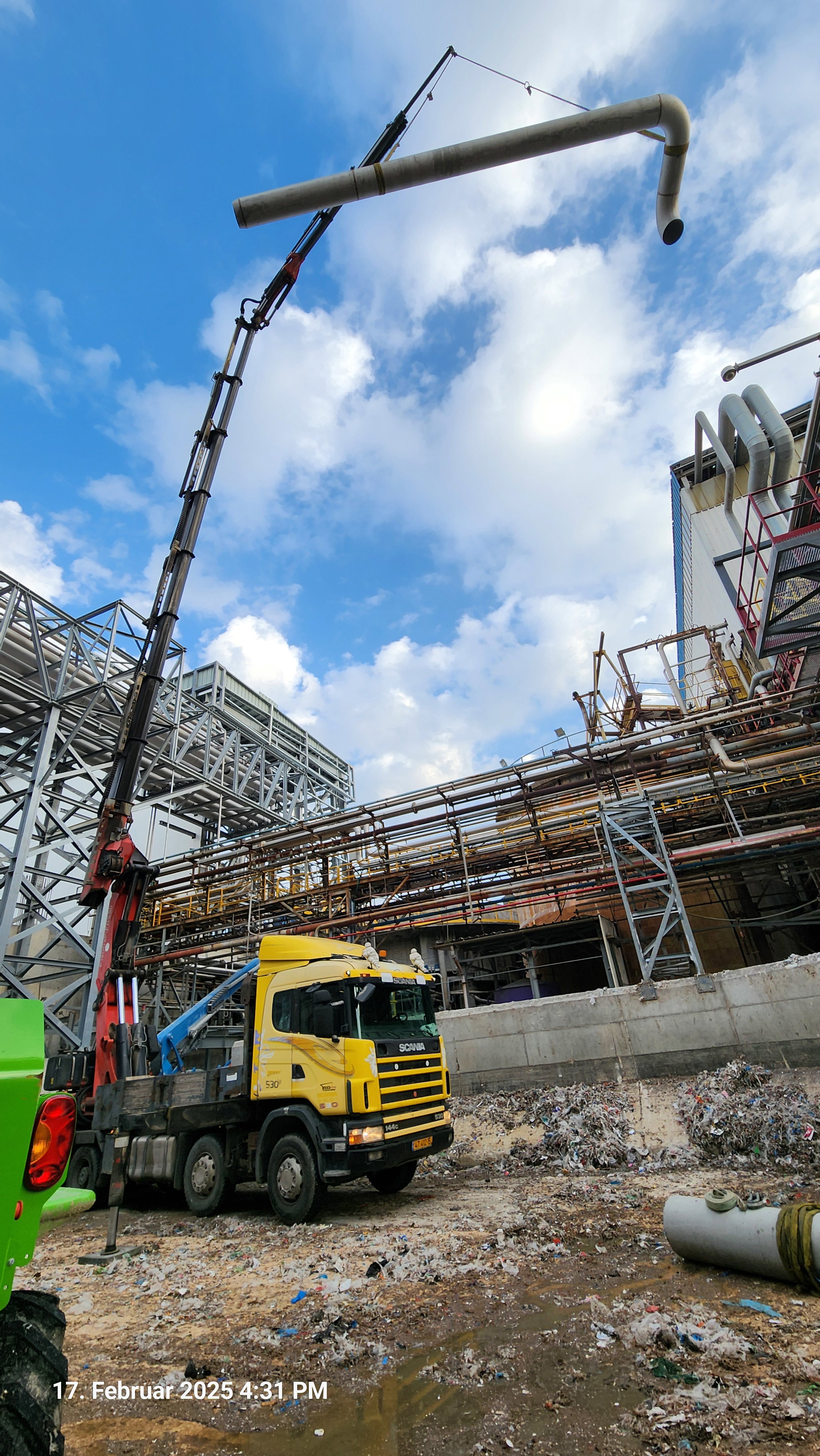 Installation von Rohrleitungen mit Durchmessern von 8 Zoll bis 24 Zoll