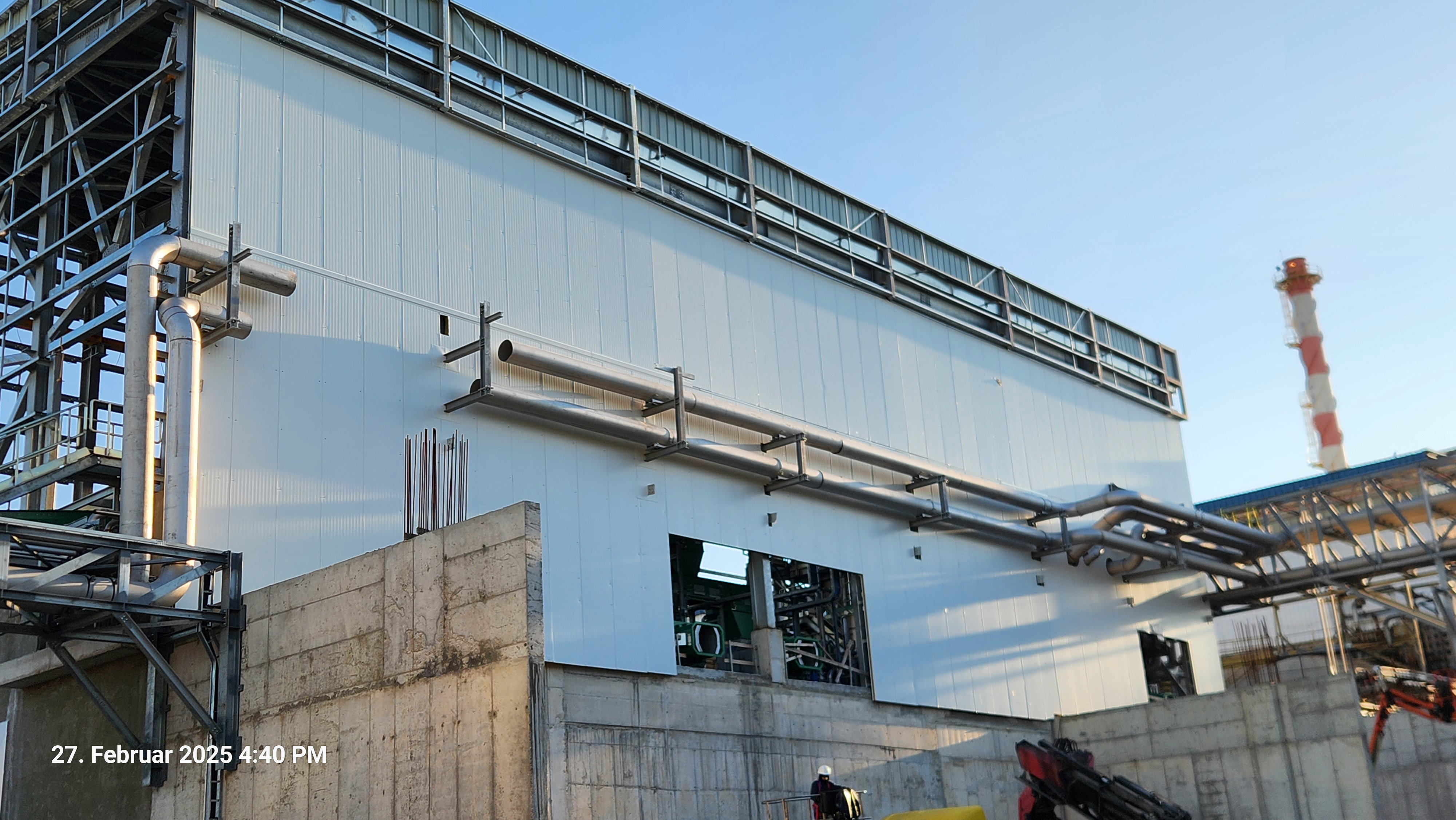 Installation von Rohrleitungen mit Durchmessern von 8 Zoll bis 24 Zoll