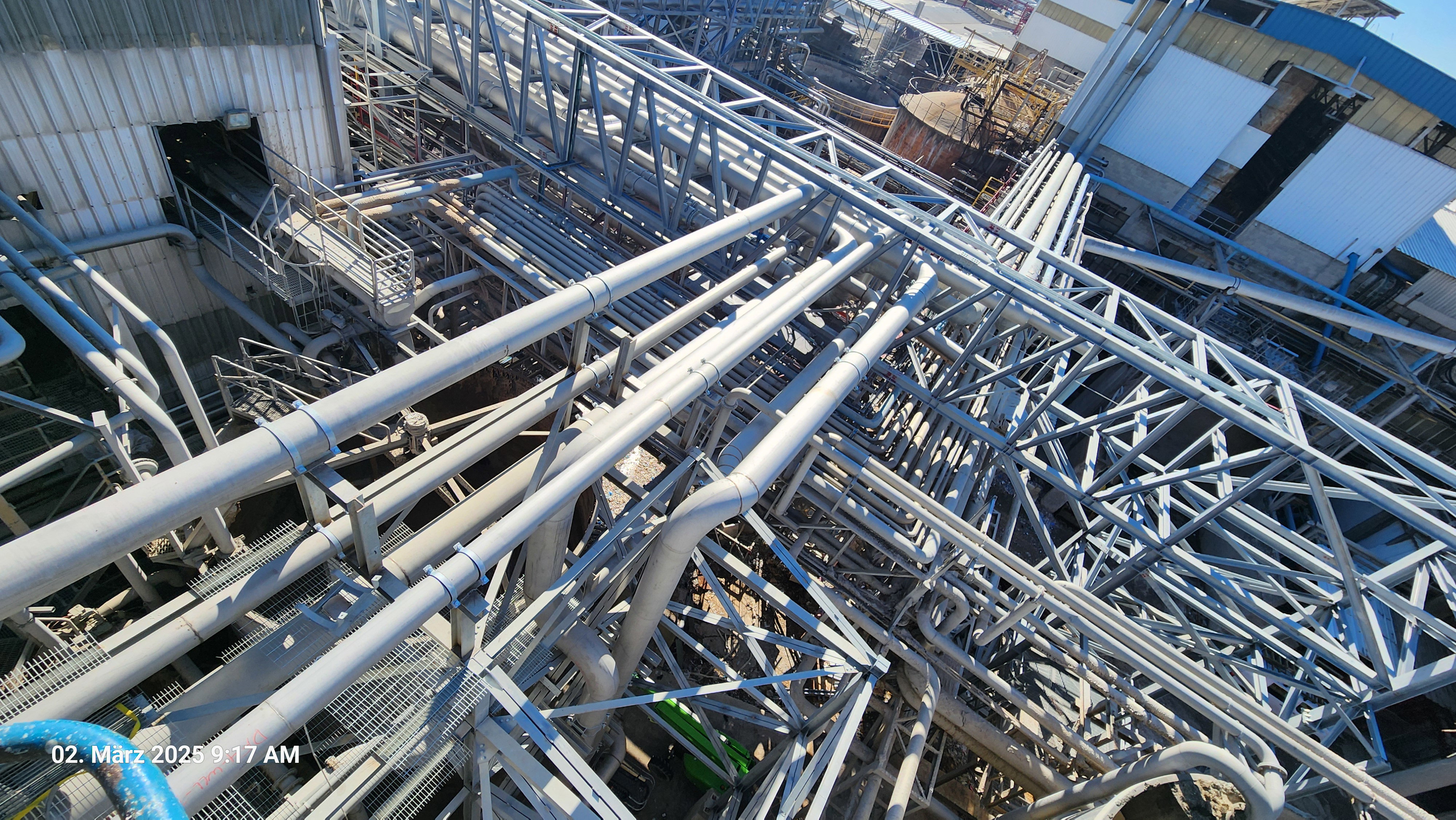 Installation von Rohrleitungen mit Durchmessern von 8 Zoll bis 24 Zoll