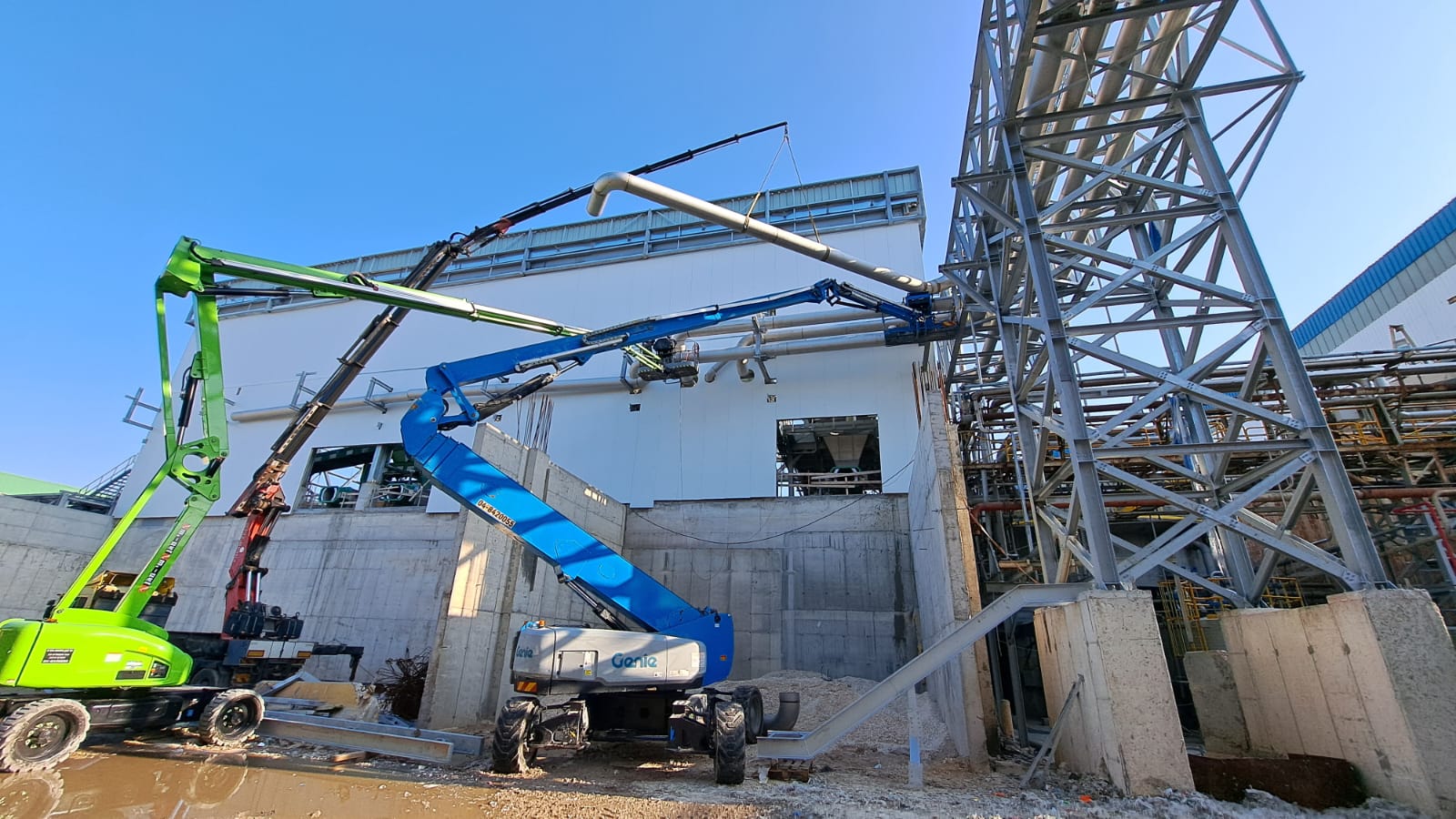 Installation von Rohrleitungen mit Durchmessern von 8 Zoll bis 24 Zoll