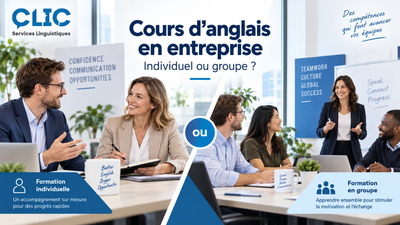 Cours d’anglais pour entreprise : individuel ou groupe, quelle formule choisir?
