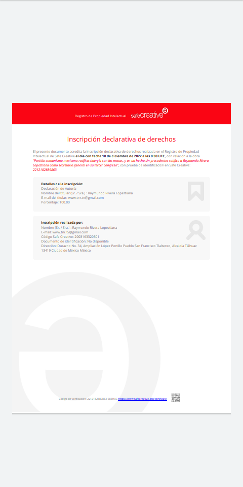 Acta declarativa III Congreso Diciembre 2022