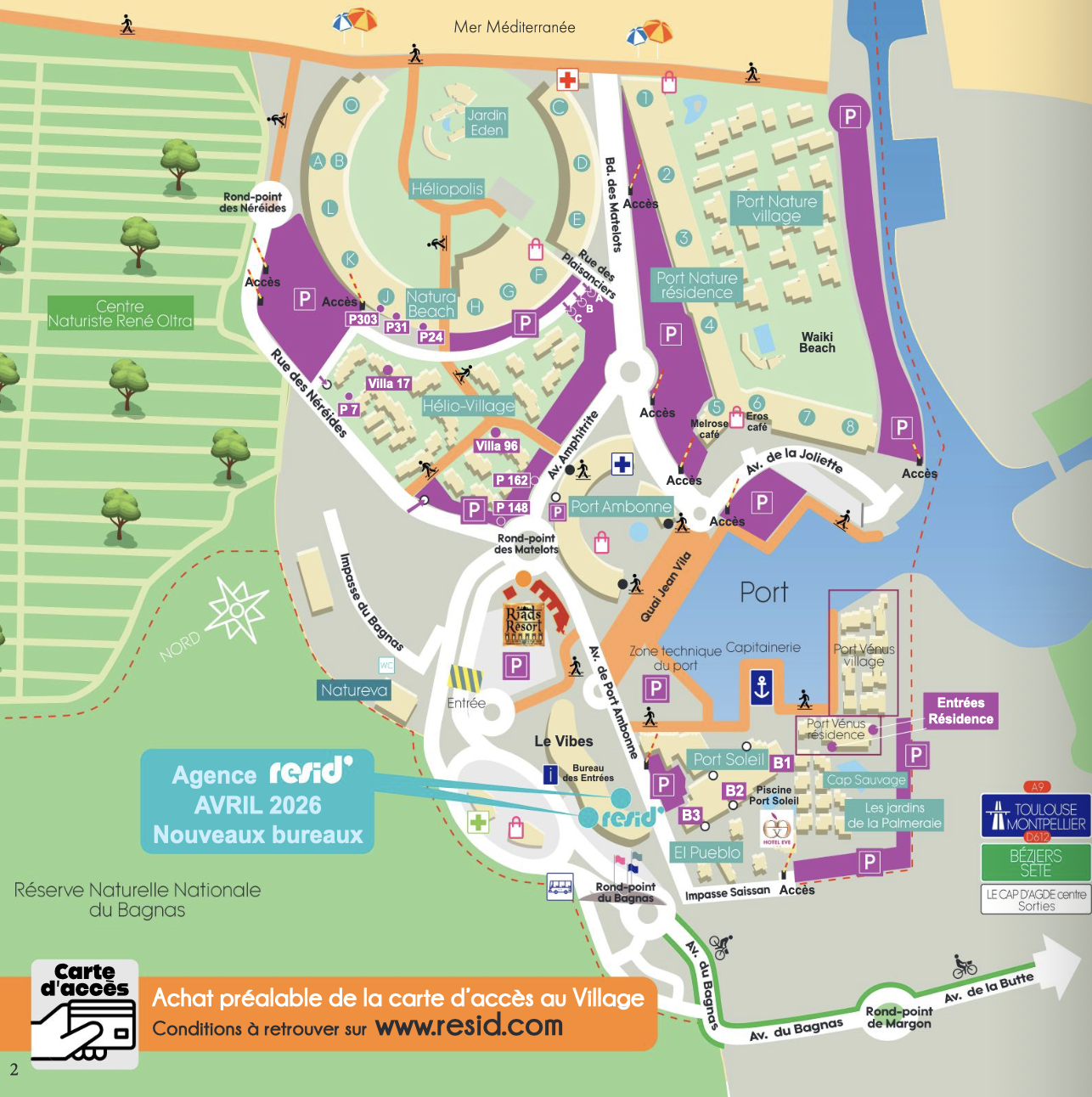 Contact réservation/location