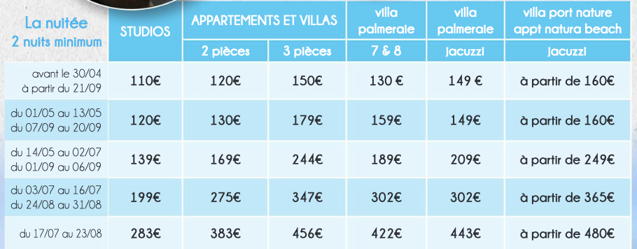 2026 Price List