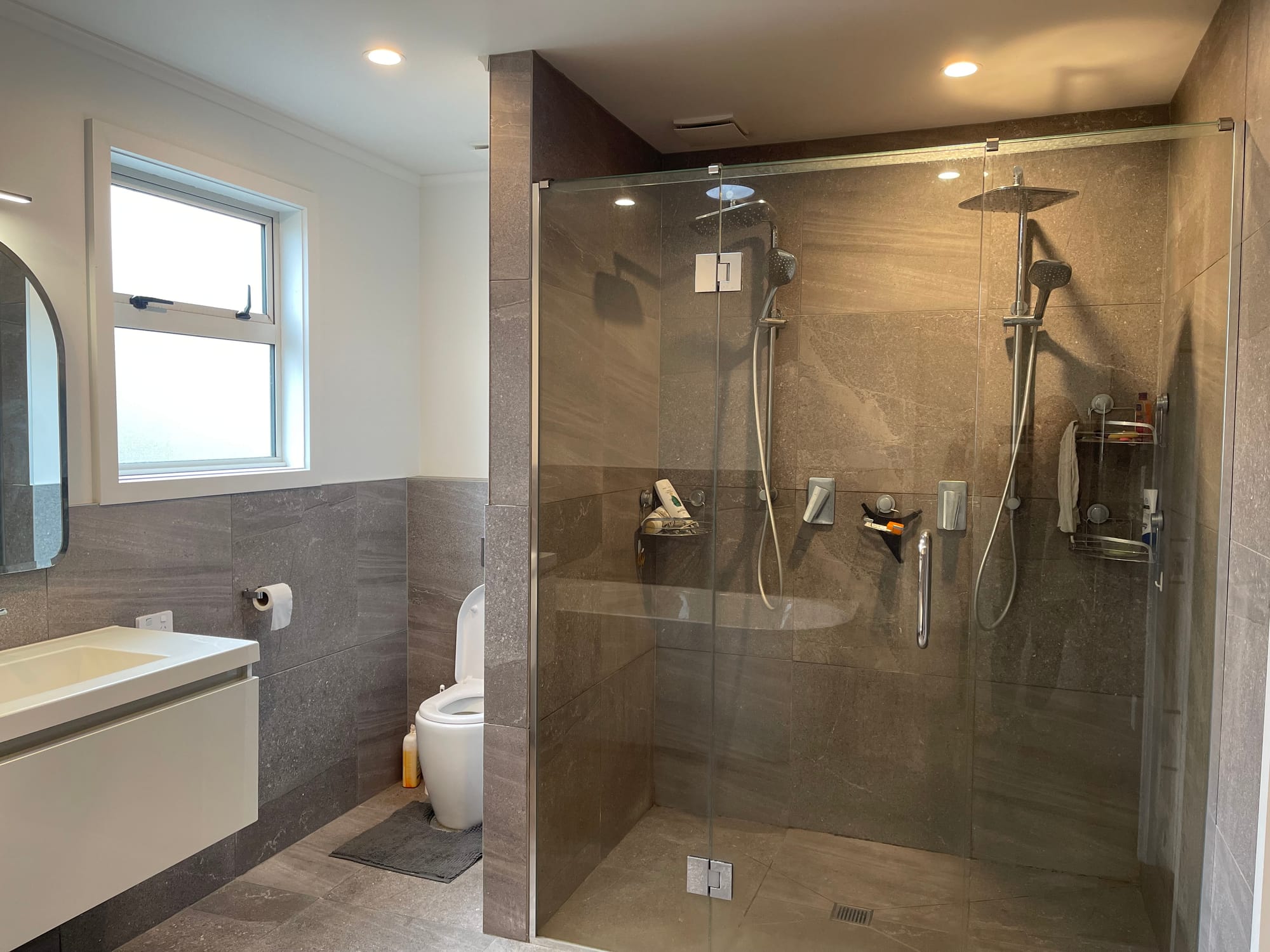 Space, storage, scullery and double shower!