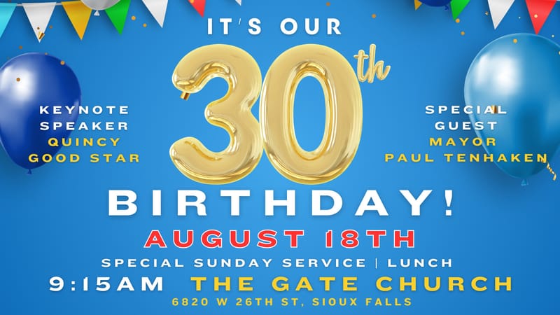 Church At The Gate Birthday!