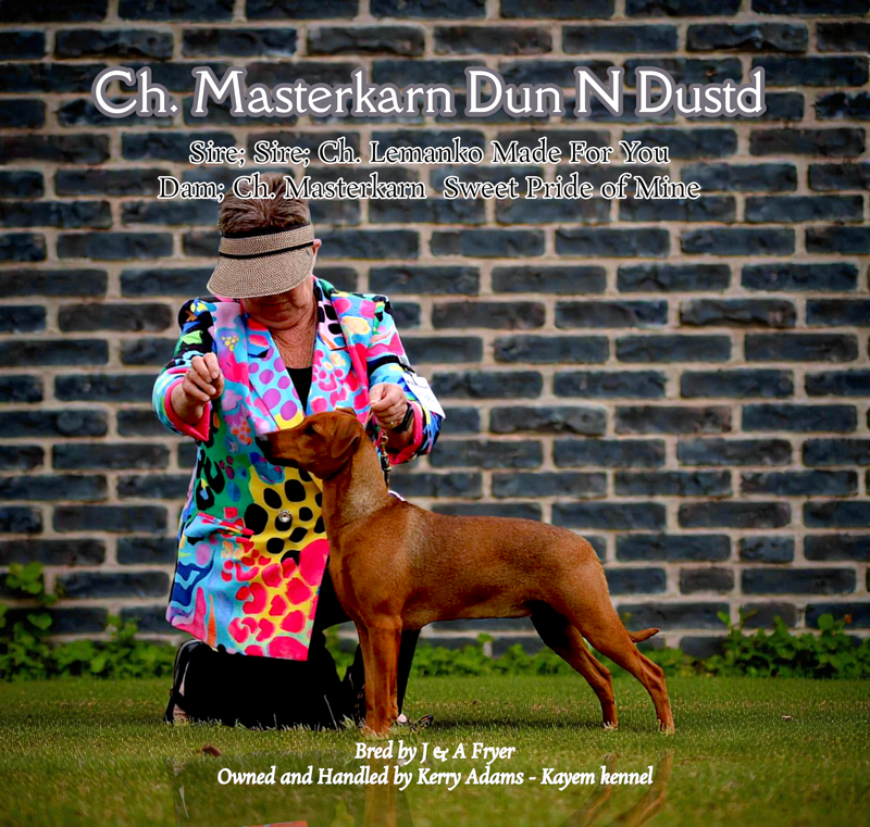 Ch. Masterkarn Dun N Dustd