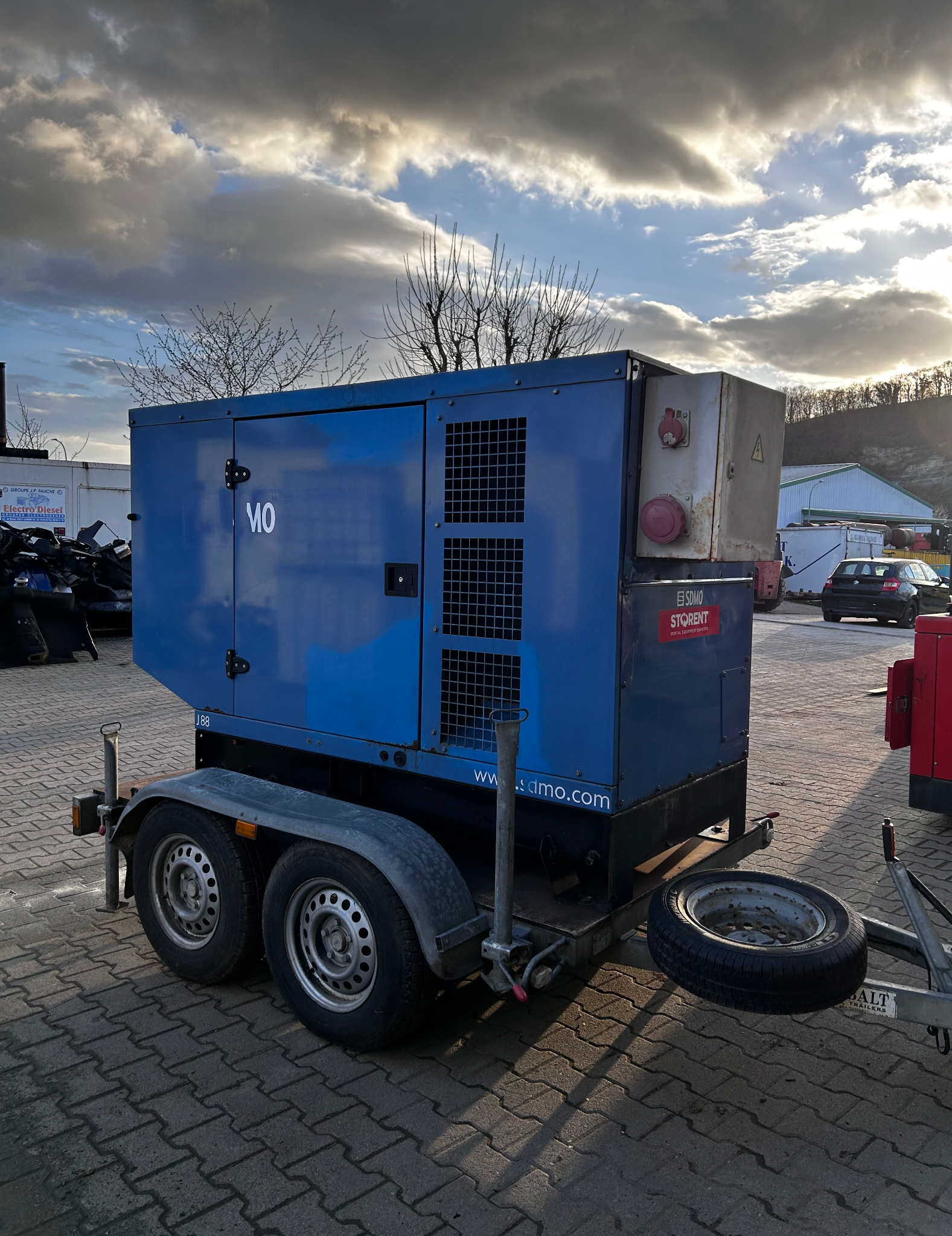 SDMO John Deere 80 KVA Stromaggregat Notstromaggregat BHKW Stromerzeugung