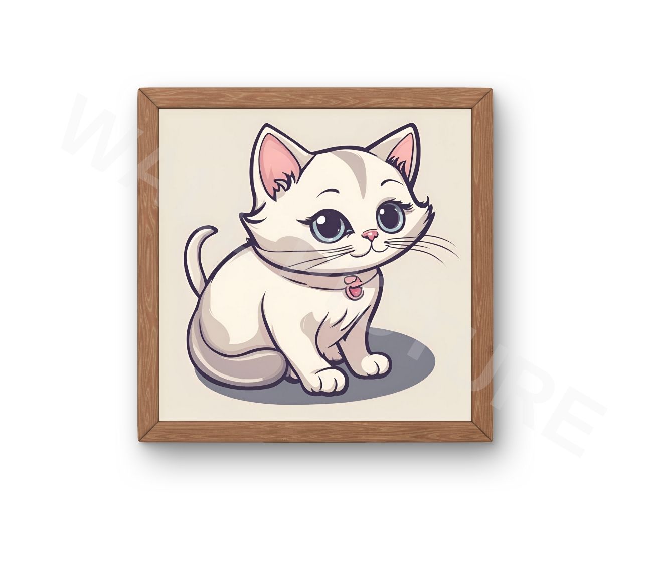 הדפס תמונת קיר חתול חמוד לחדרי ילדים