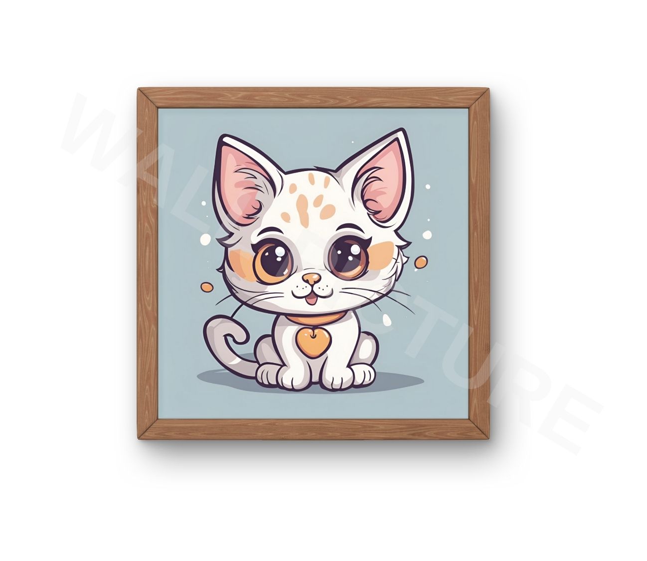 הדפס תמונת קיר חתול מתוק לחדרי ילדים