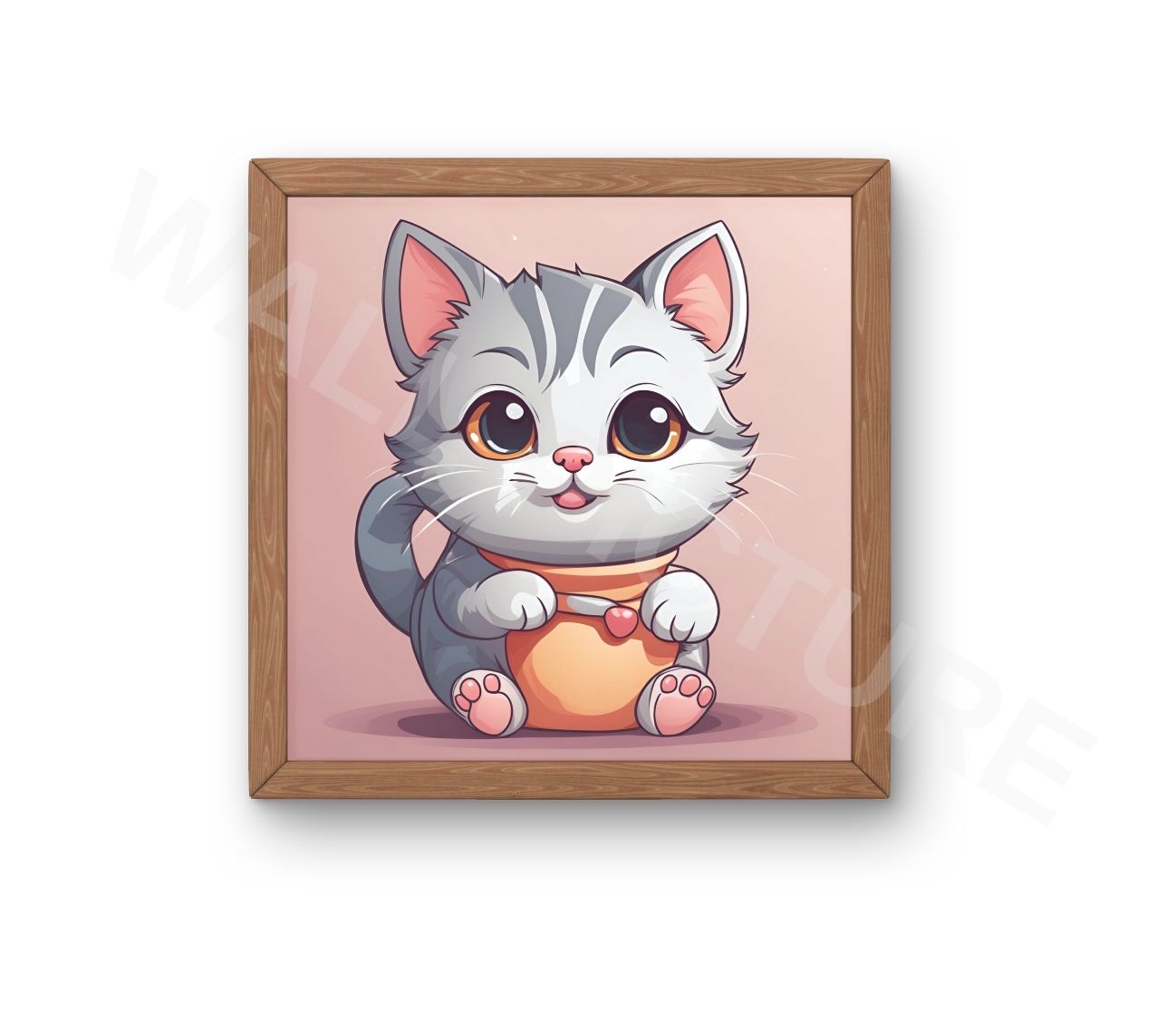 תמונת קיר חתול חמוד לחדרי ילדים