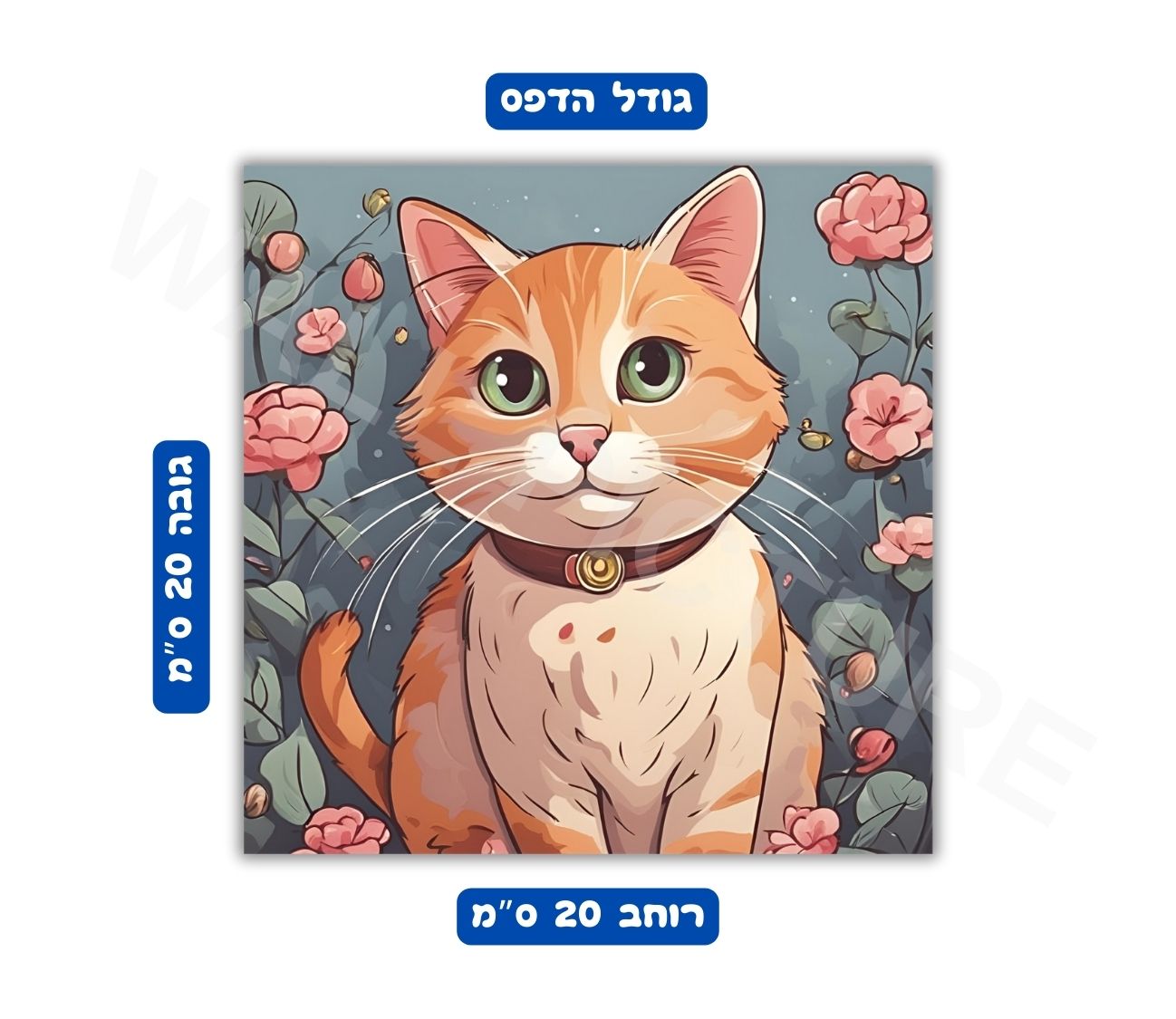 פוסטר גודל 20x20 ס"מ