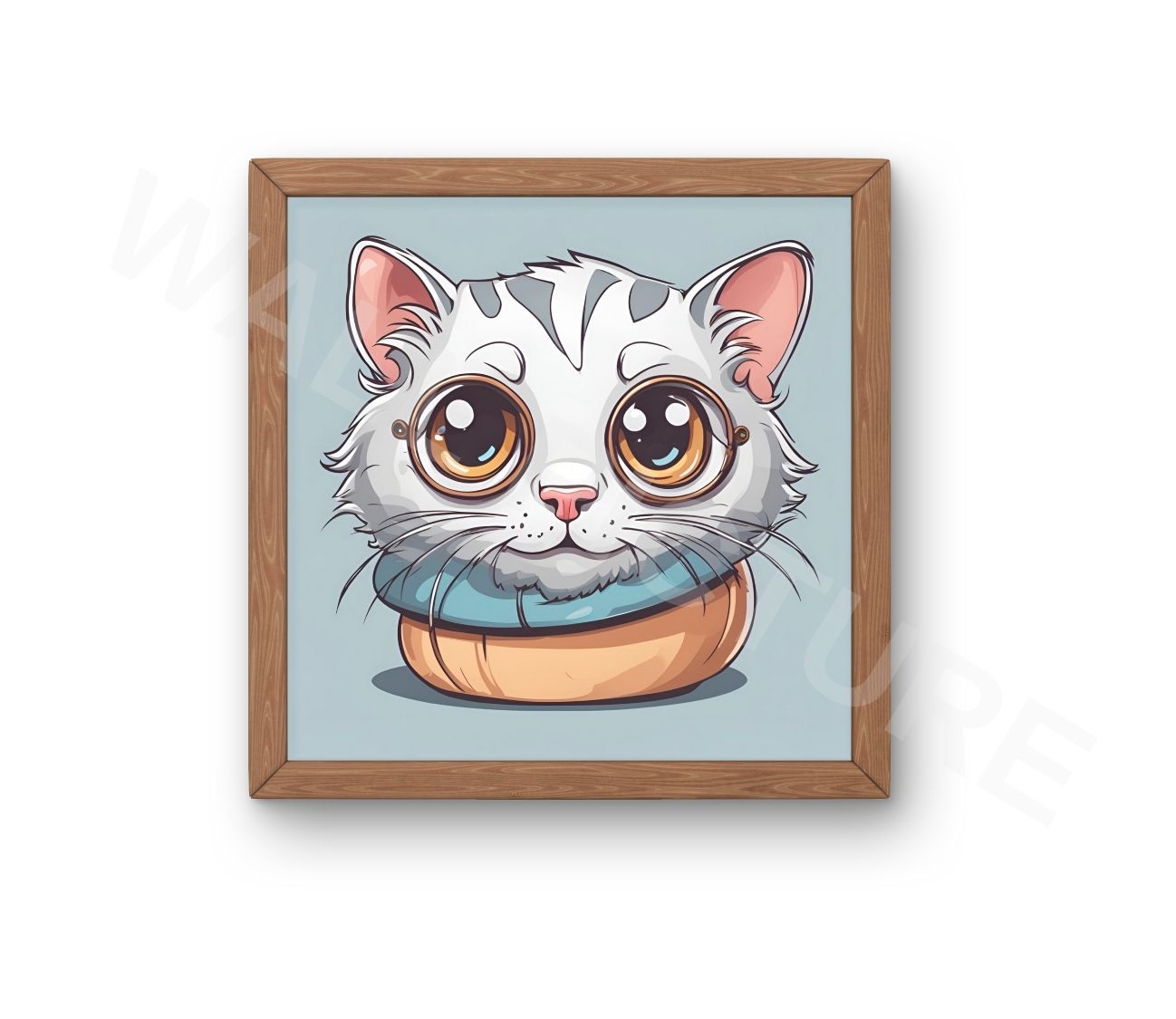 פוסטר הדפס תמונת קיר חתול חמוד מגניב לחדרי ילדים