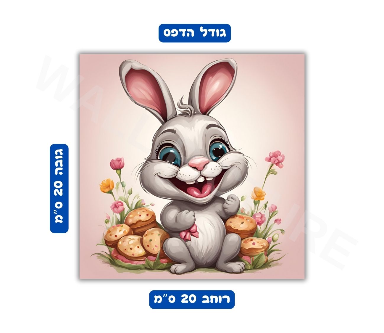 פוסטר גודל 20x20 ס"מ 