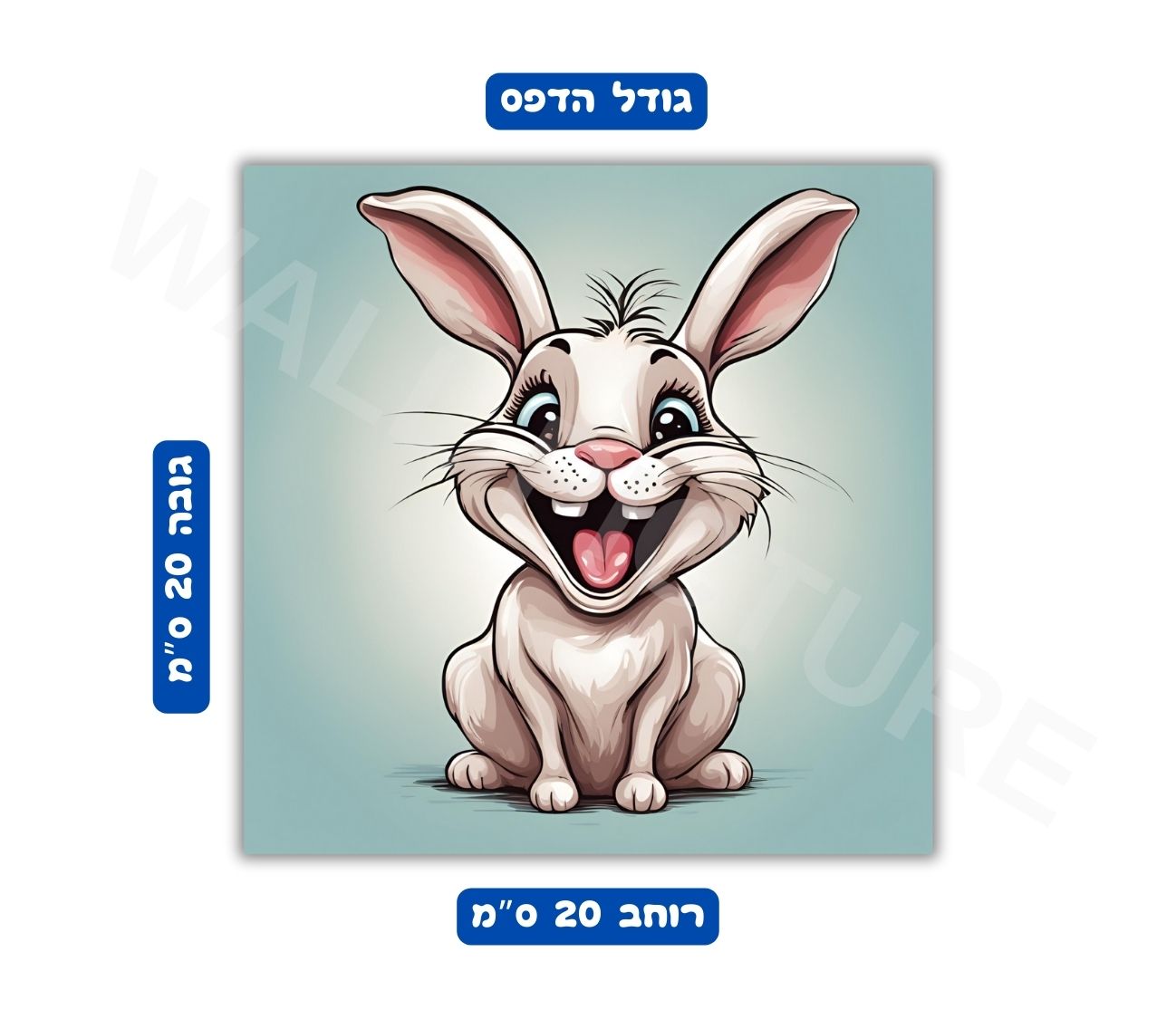 פוסטר גודל 20x20 ס"מ 