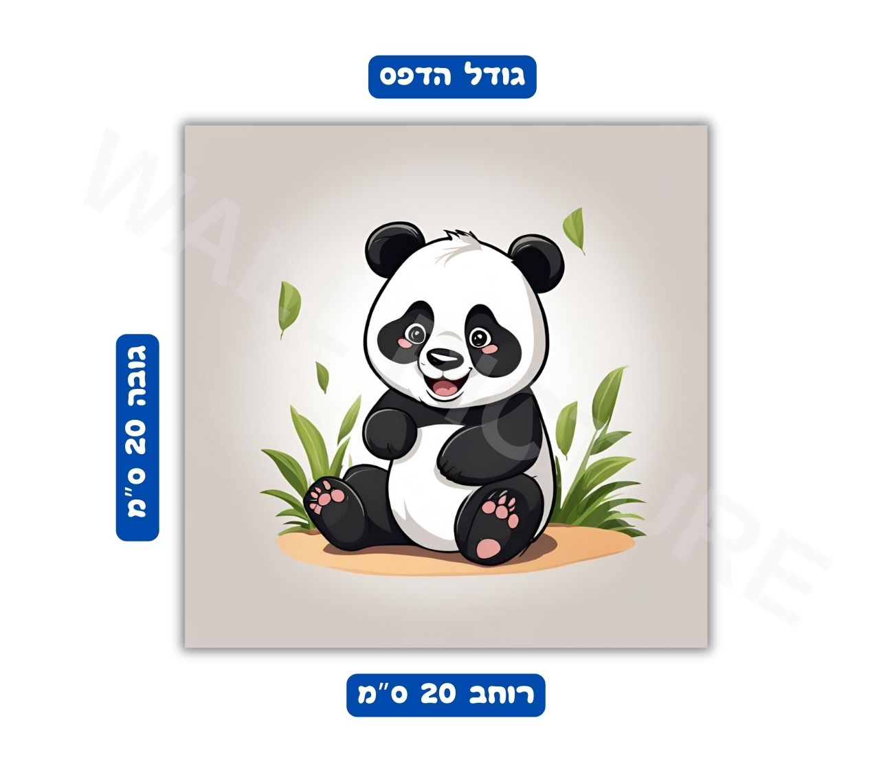 פוסטר גודל 20x20 ס"מ 