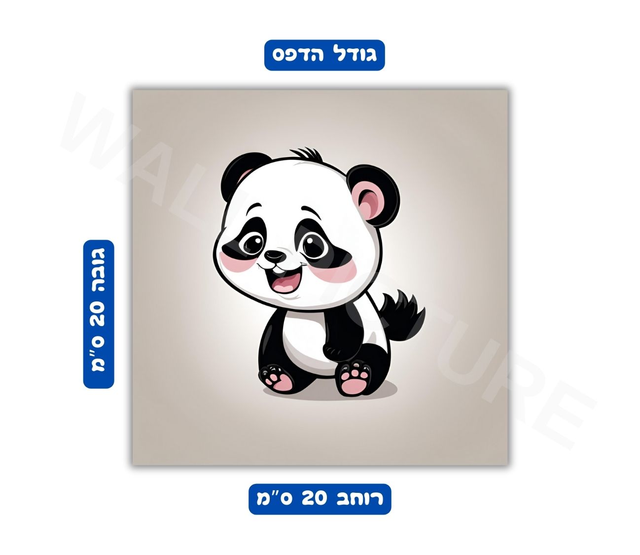 תמונת קיר גודל 20x20 ס"מ 