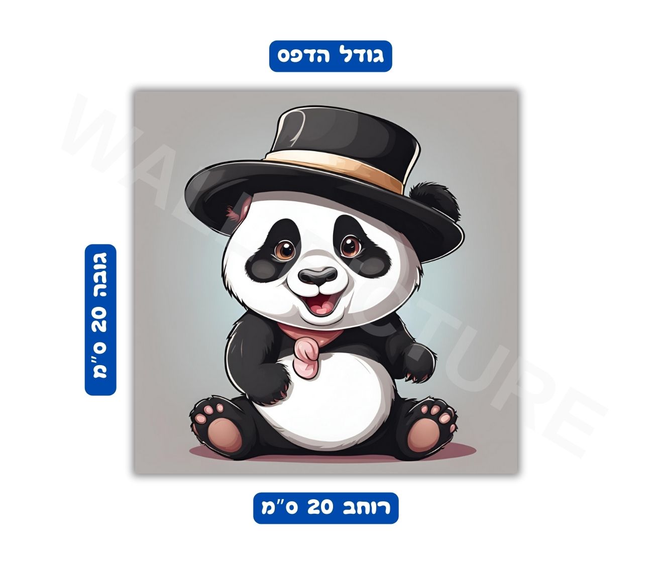 פוסטר גודל 20x20 ס"מ 